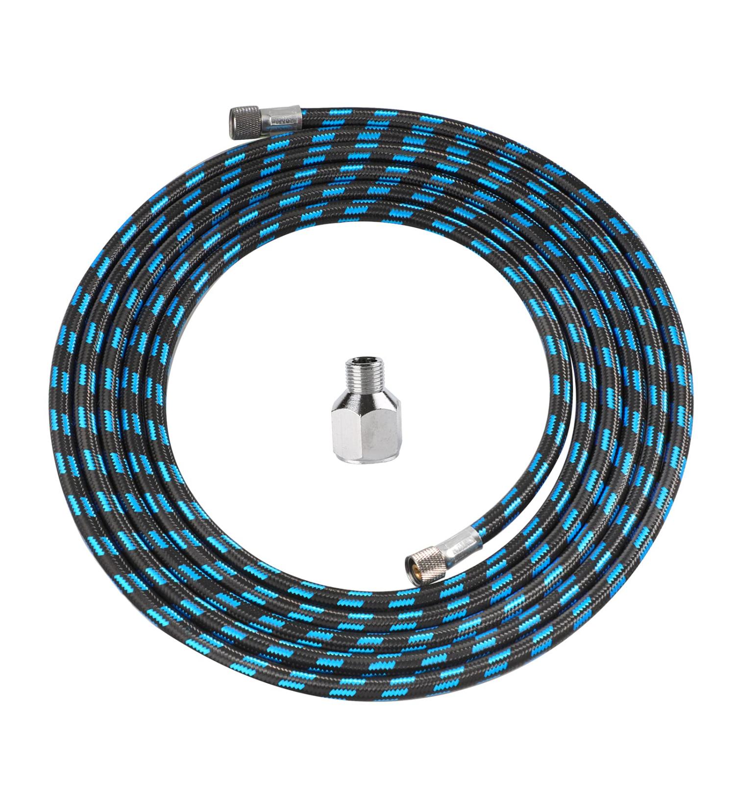 SAGUD 10ft Nylon Braided Airbrush Hose with 1/8 Size & Adapter for Most Airbrush Kits - Buy Online on GoSupps.com