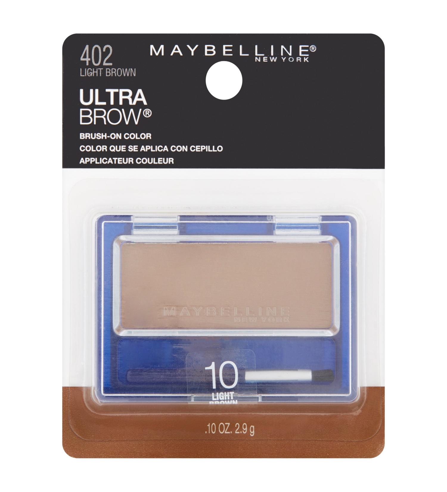 Maybelline New York Ultra-brow Brow Powder 10 Light Brown 0.1 Ounce Pack of 2