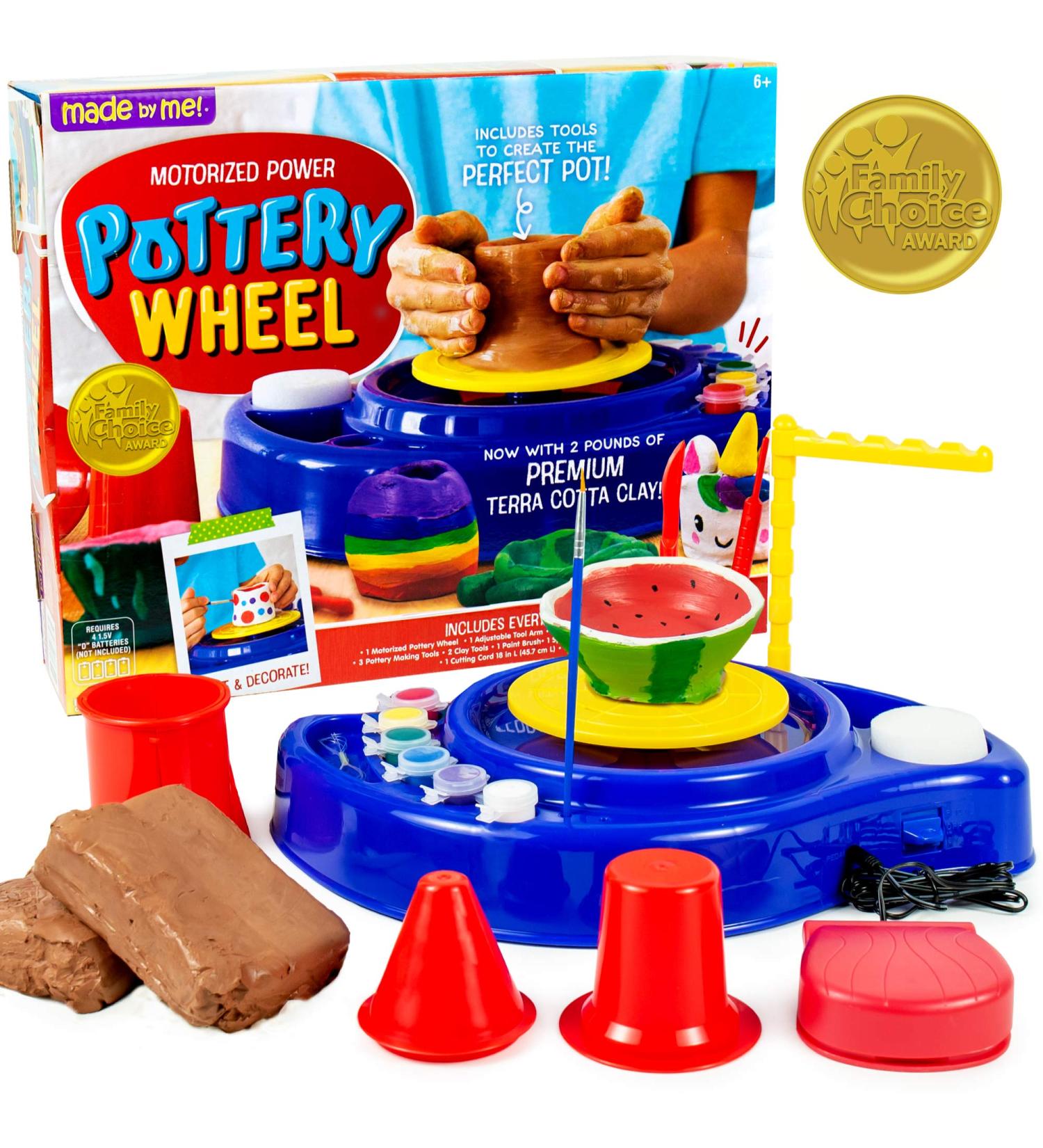 Motorized Power Pottery Wheel for Kids Ages 6+: Clay Sculpting Activity at Home - Buy Online on GoSupps.com