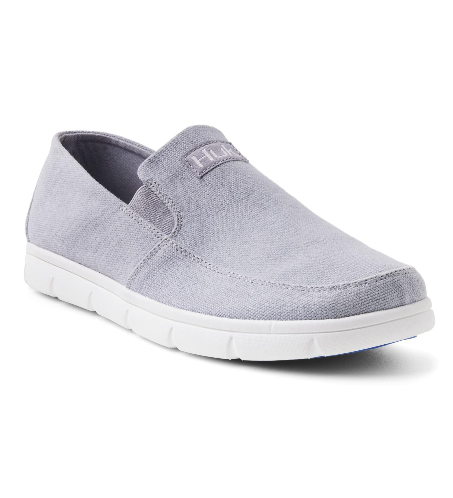 HUK Men's Brewster Slip on Wet Traction Fishing & Deck Shoes Boat 9 Classic - Grey | Top Choice for Fishing Enthusiasts - Buy Online on GoSupps.com