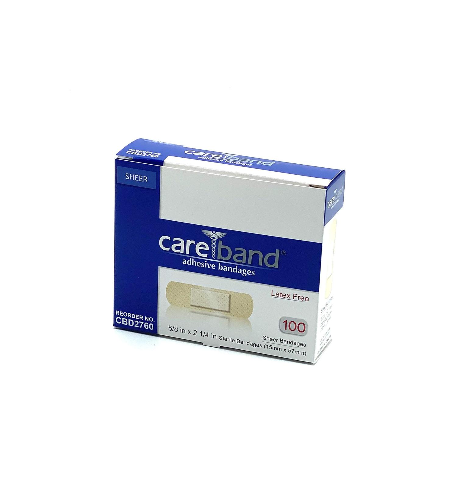 Sheer Adhesive Bandages Sterile 5/8" x 2 1/4" 100/BX