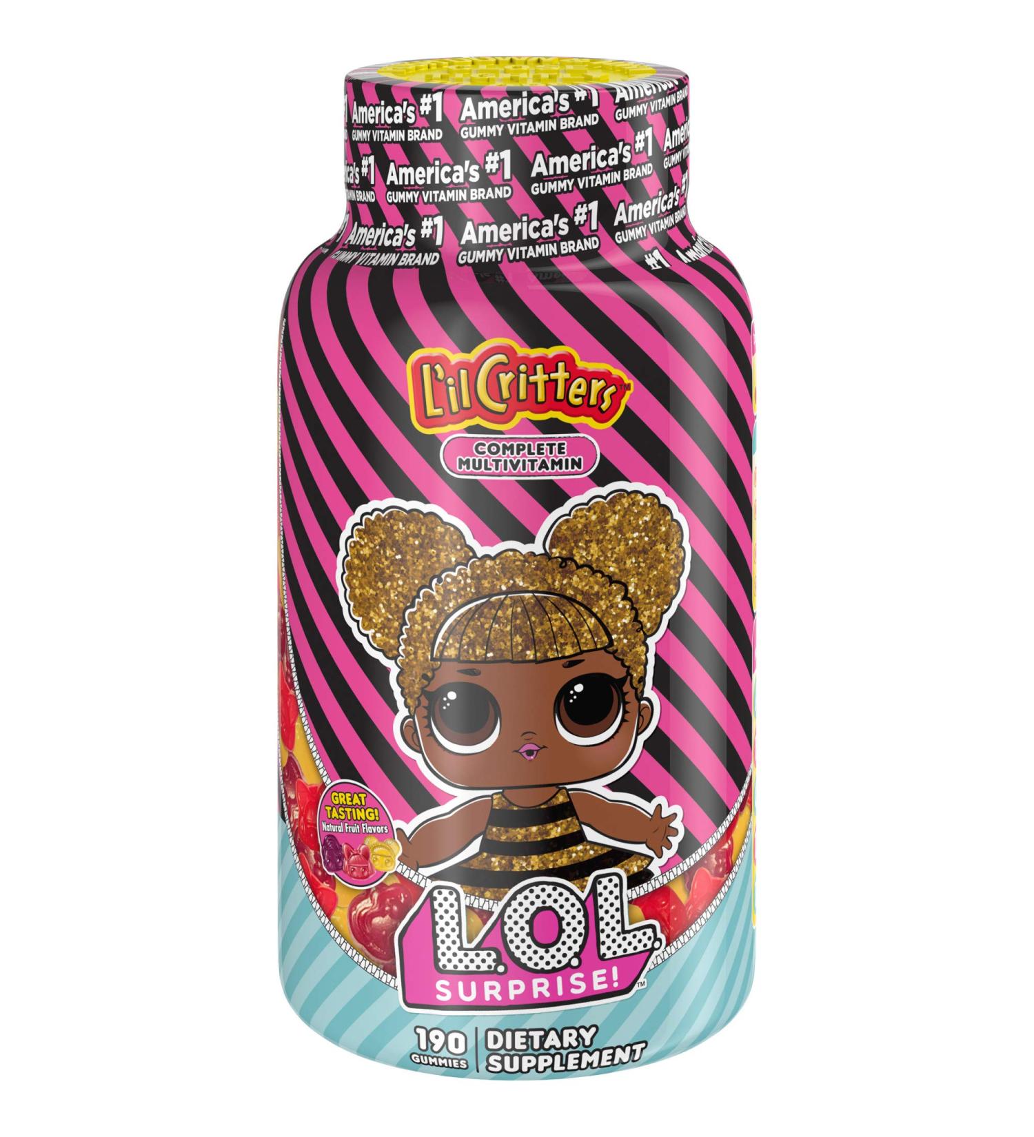 L'il Critters LOL Surprise Multivitamin Gummies - 190 Count Pack - Buy Online on GoSupps.com