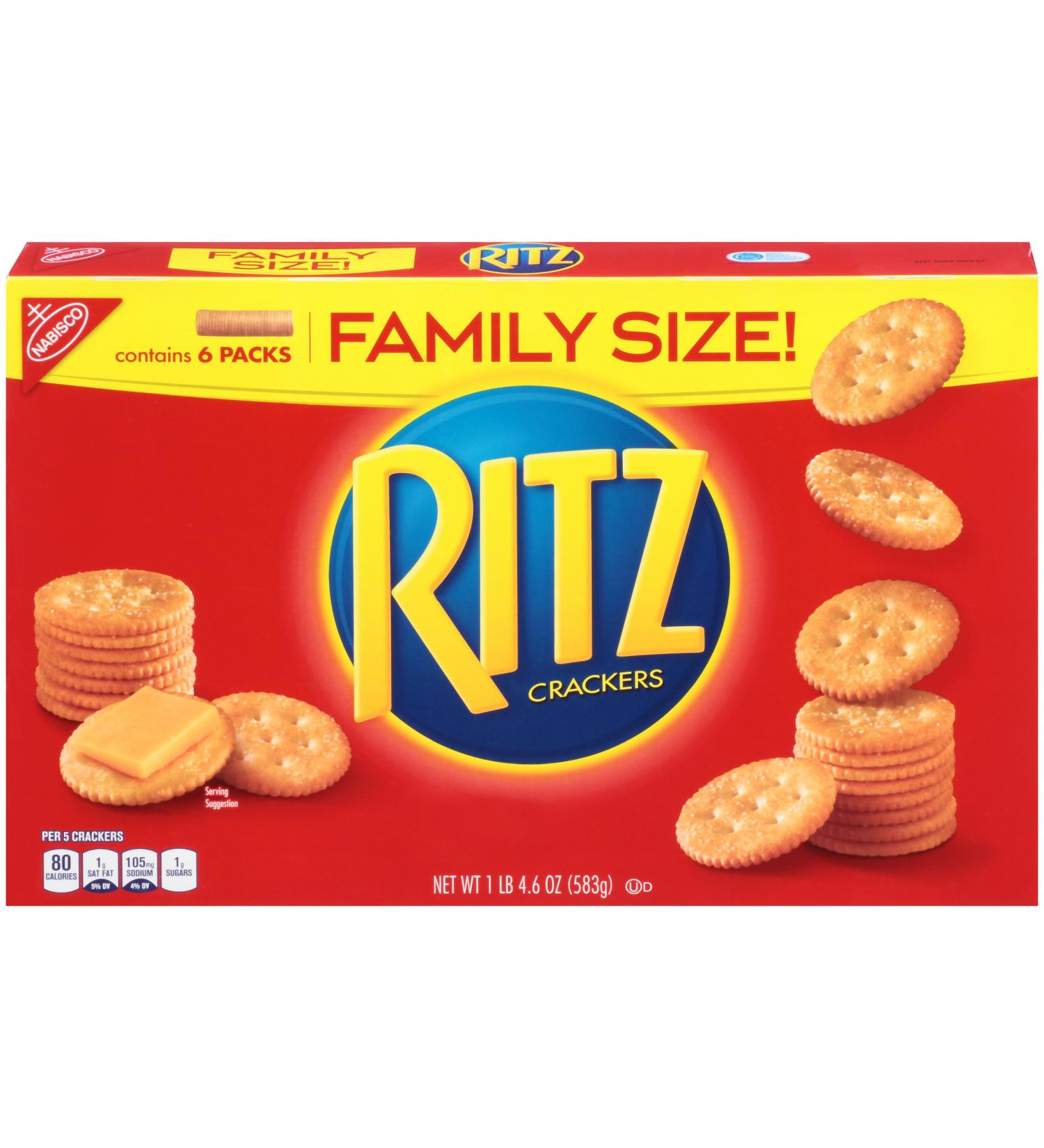 Ritz Original Crackers - Family Size 20.6 oz. - Delicious Snack for Everyone! - Buy Online on GoSupps.com