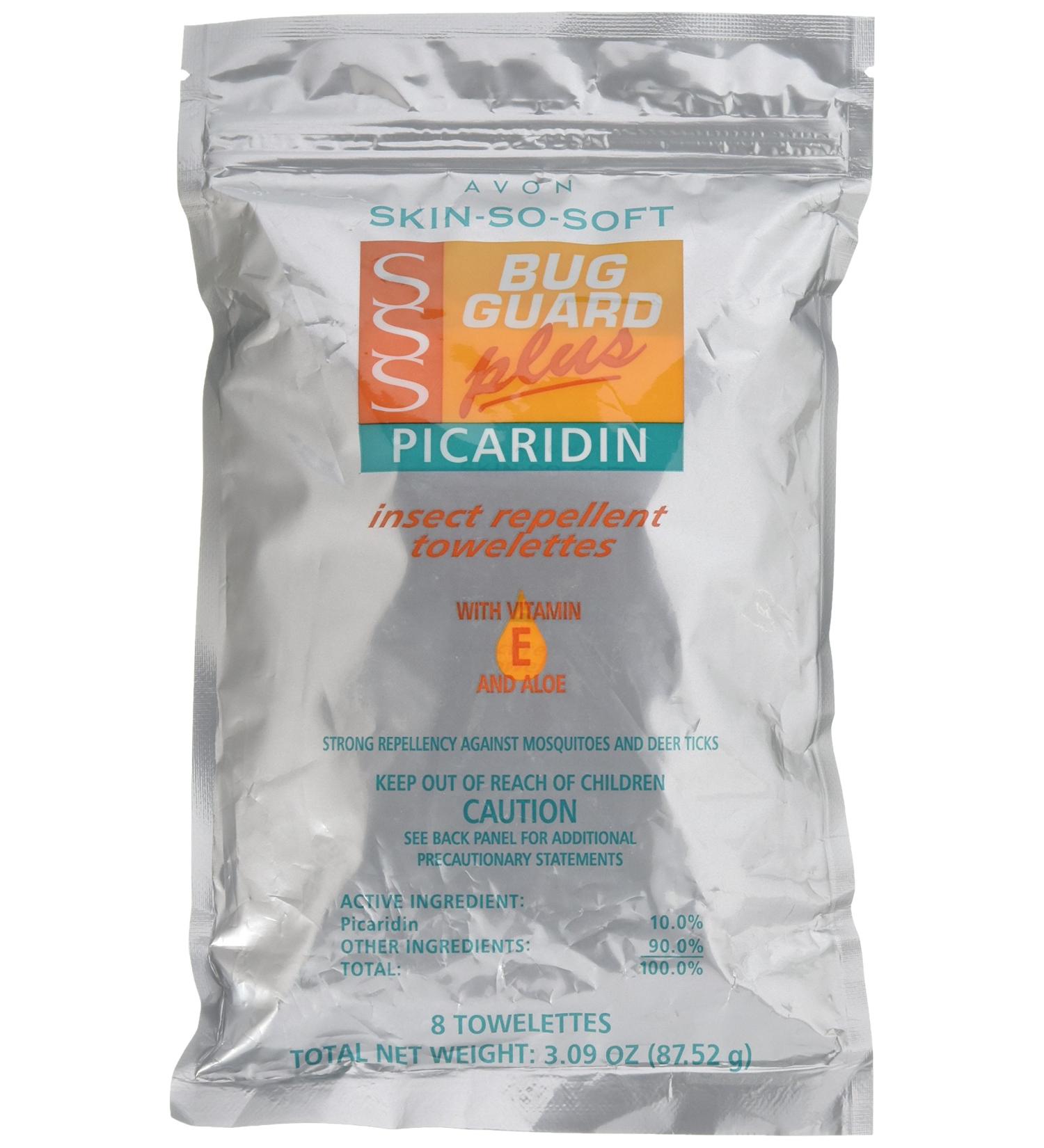Bug Guard + Picaridin Towelettes 8's - Skin So Soft Essentials - Buy Online on GoSupps.com
