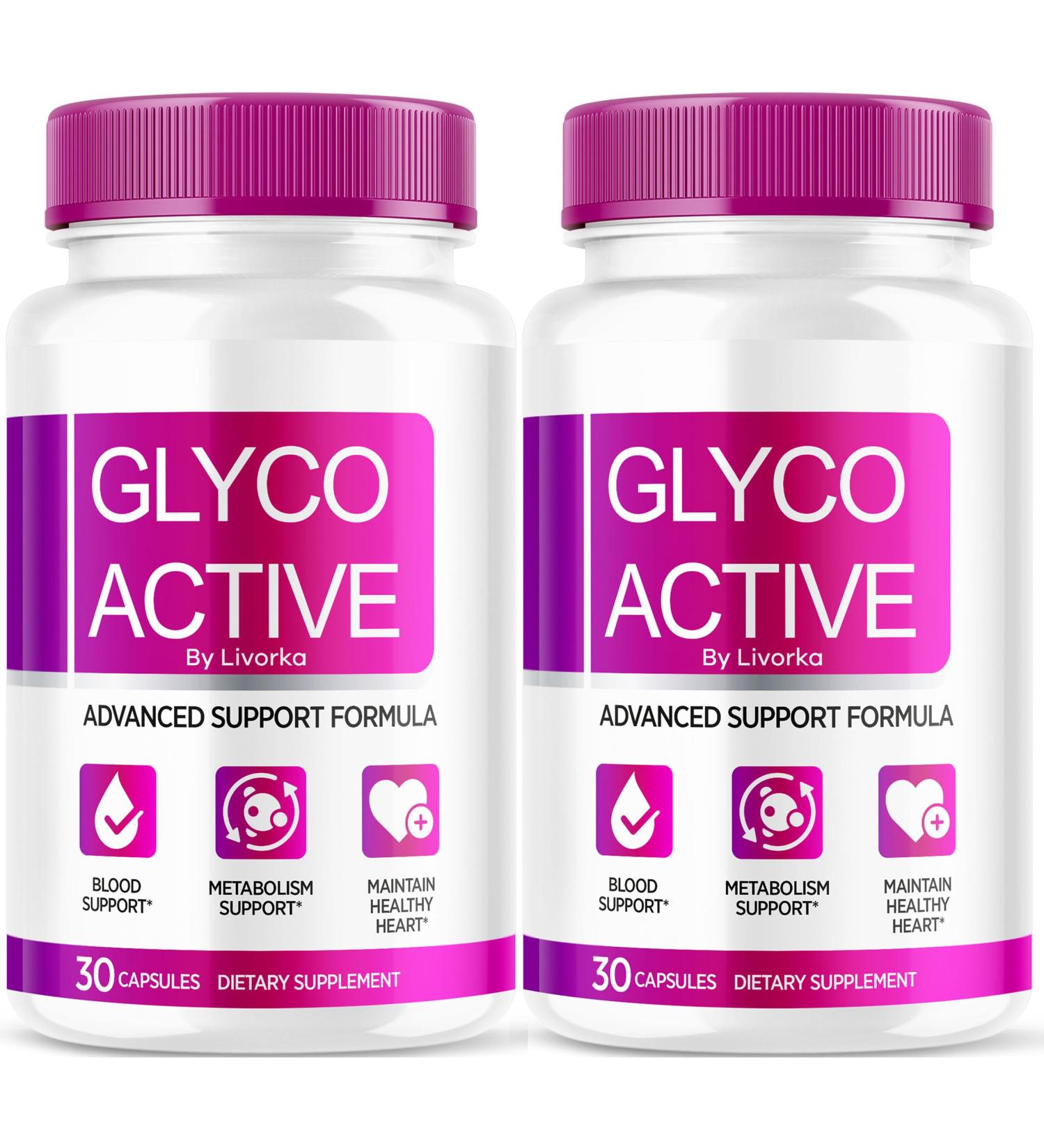 (2 Pack) Glyco Active Glyco Active Capsules Glyco Active Advanced Formula Glyco Active All Natural Formula Pills Glyco Active Capsulas Reviews 60 Capsules for 2 Months - Buy Online on GoSupps.com