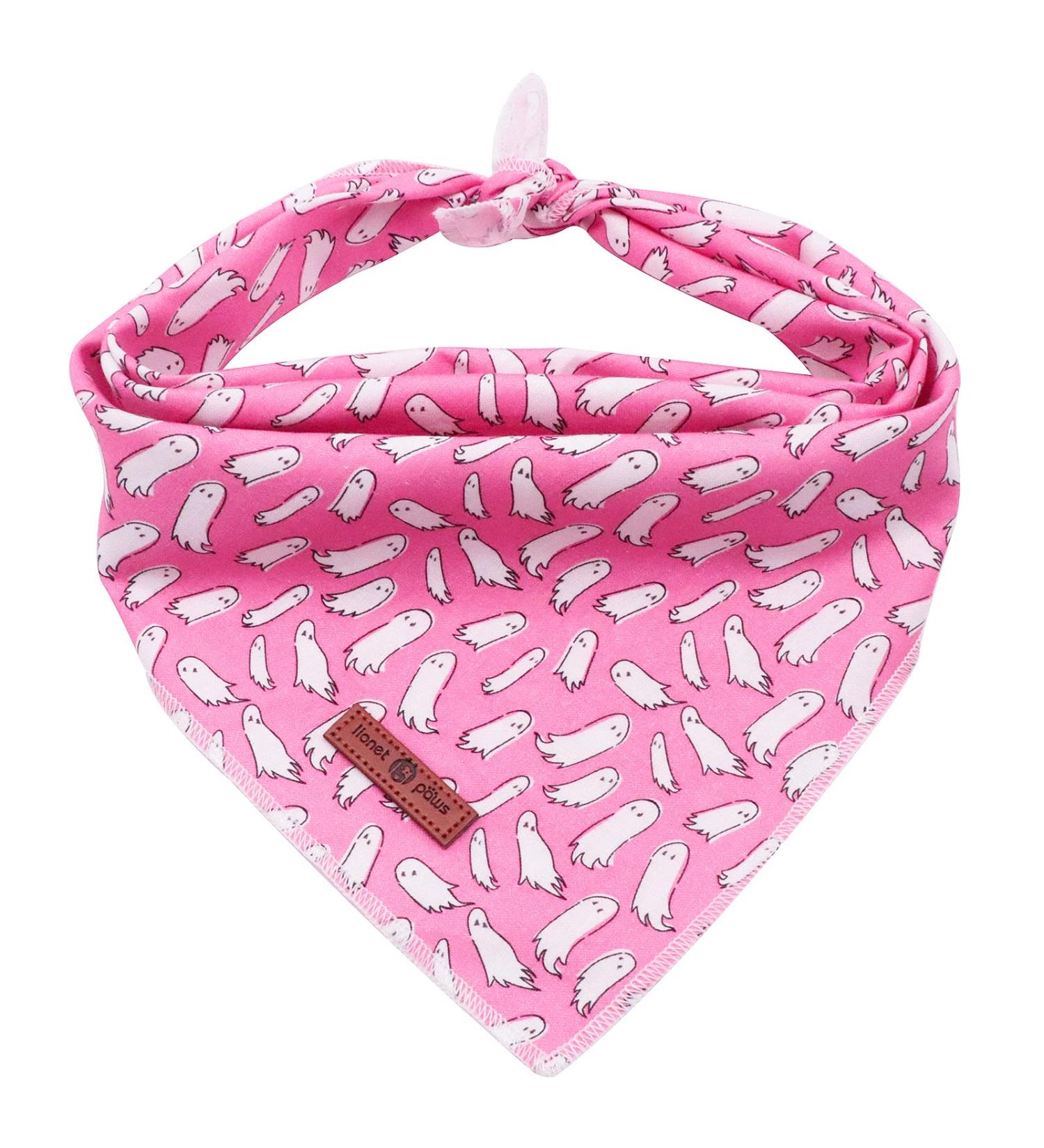 Lionet Paws Halloween Dog Bandana - Ghost Triangle Scarf for Small Medium & Large Dogs (Pack of 1) - Perfect Pet Costume Accessory - Buy Online on GoSupps.com