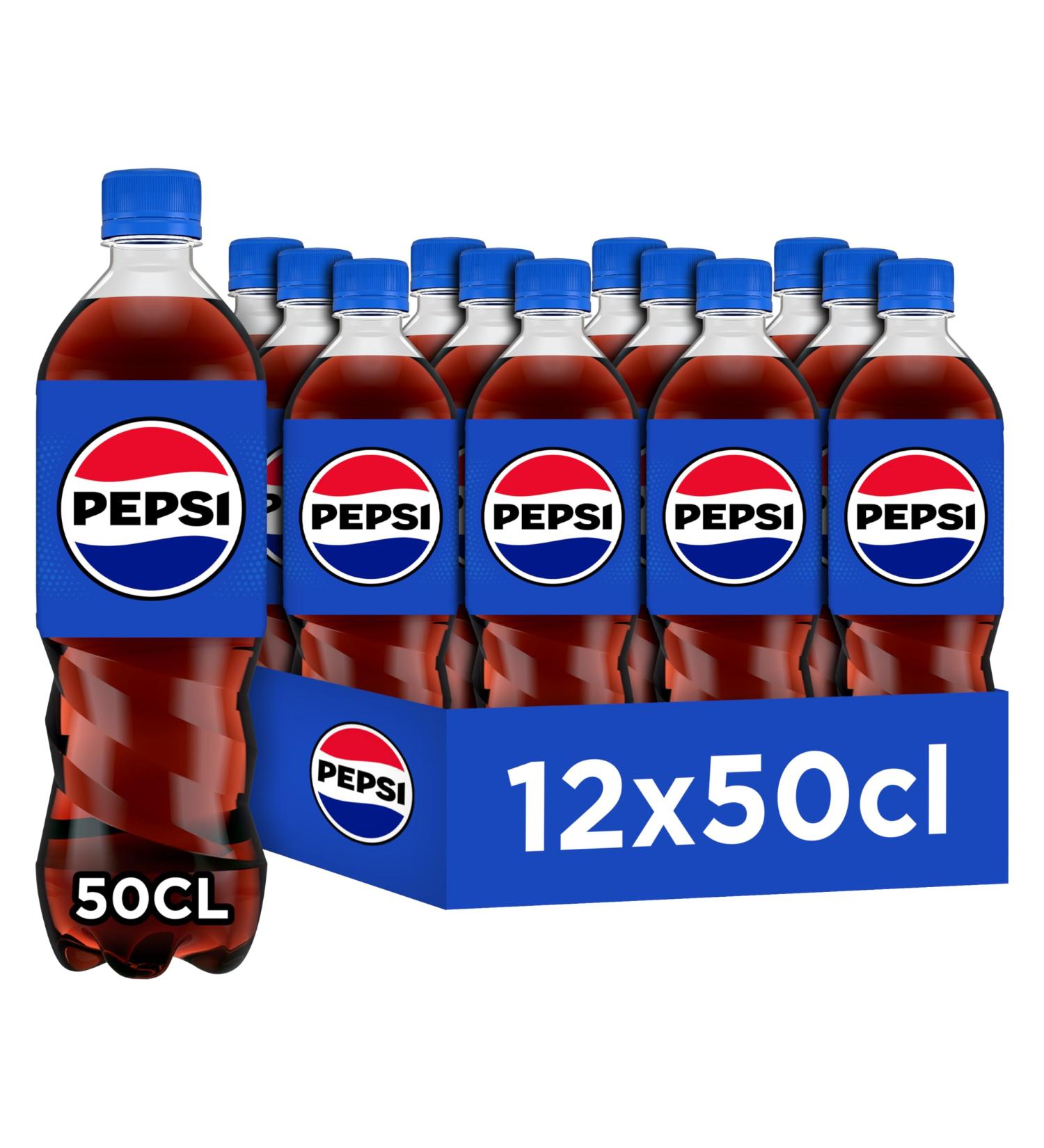 PEPSI Soda au Cola Classique - Lot de 12x50cl - Buy Online on GoSupps.com