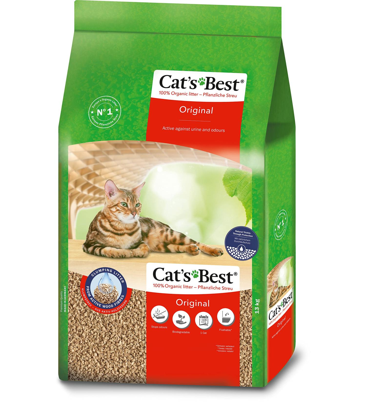 Ajm Pet - Cats Best Original Clumping Litter - 13kg - Buy Online on GoSupps.com