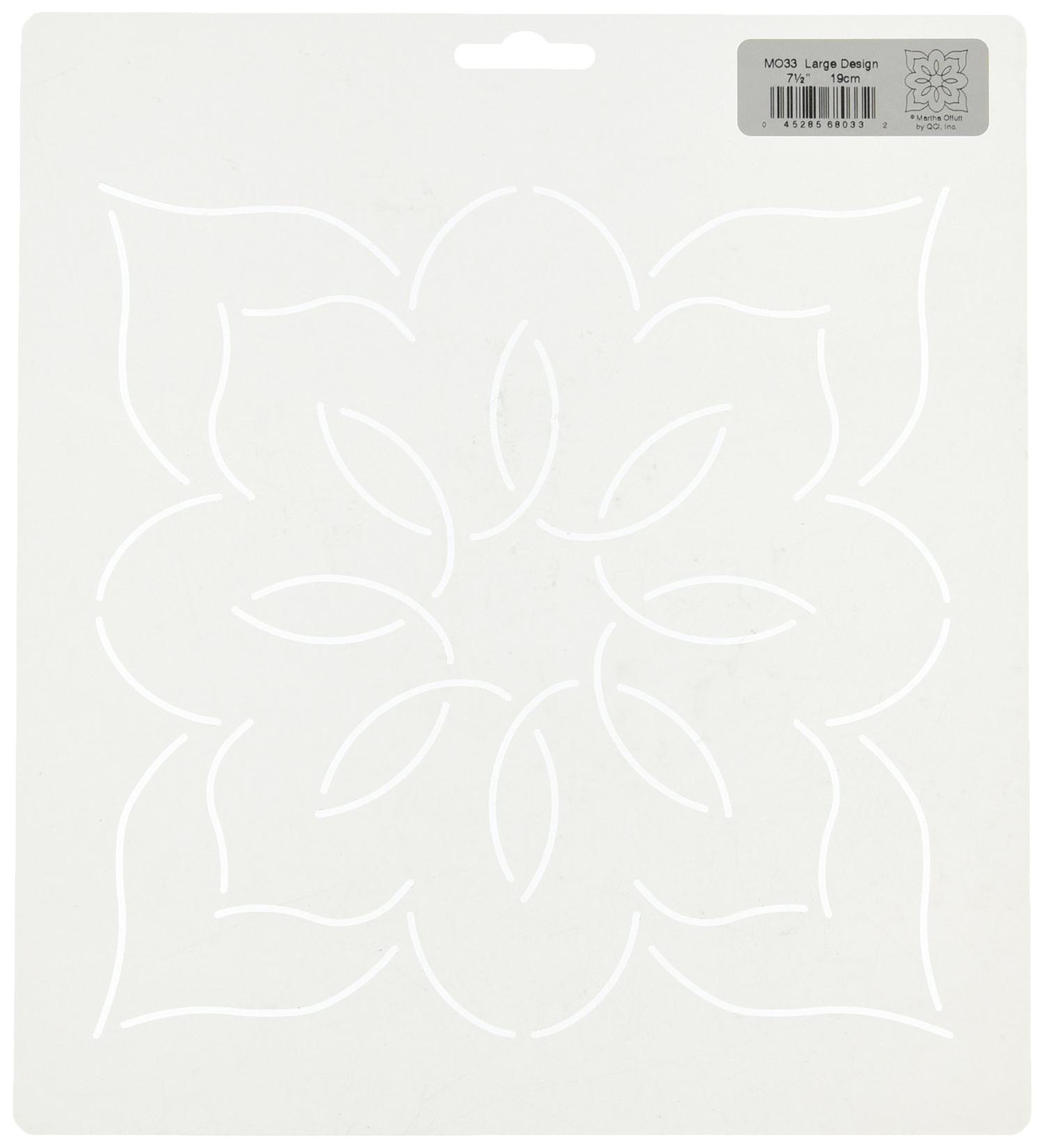 Quilting Creations Quilt Stencil Floral Design  Large