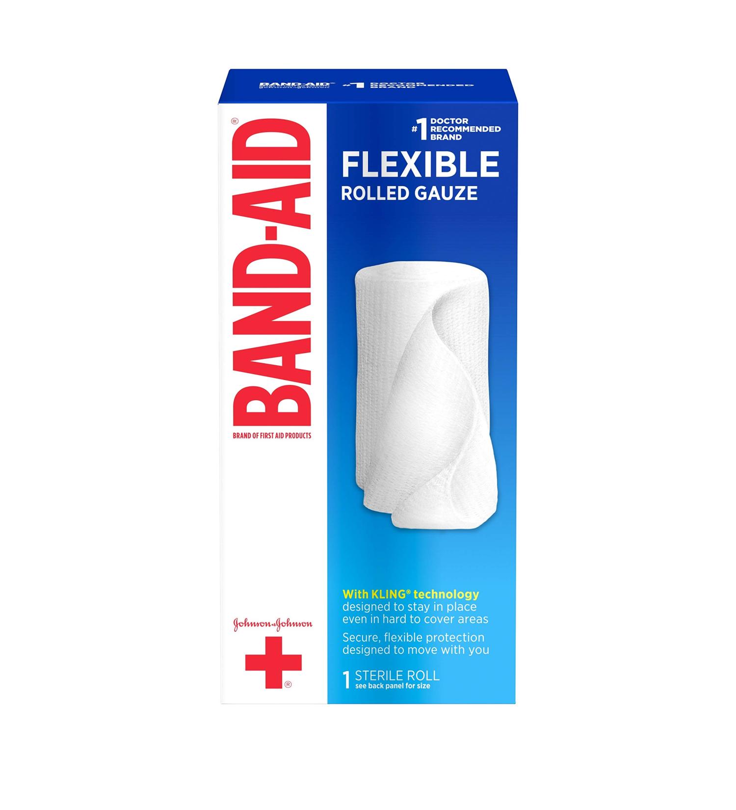 Buy Band-Aid Rolled Gauze - 4 Inches x 2.5 Yards | First Aid Essentials for Quick Healing | Shop Internationally - Buy Online on GoSupps.com