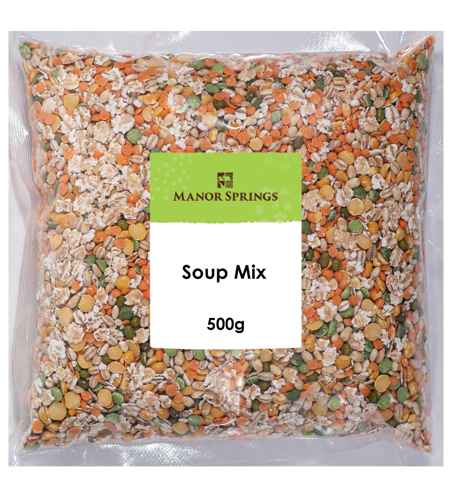 Soup Mix 500g by Manor Springs - Mix of Lentils Peas & Barley