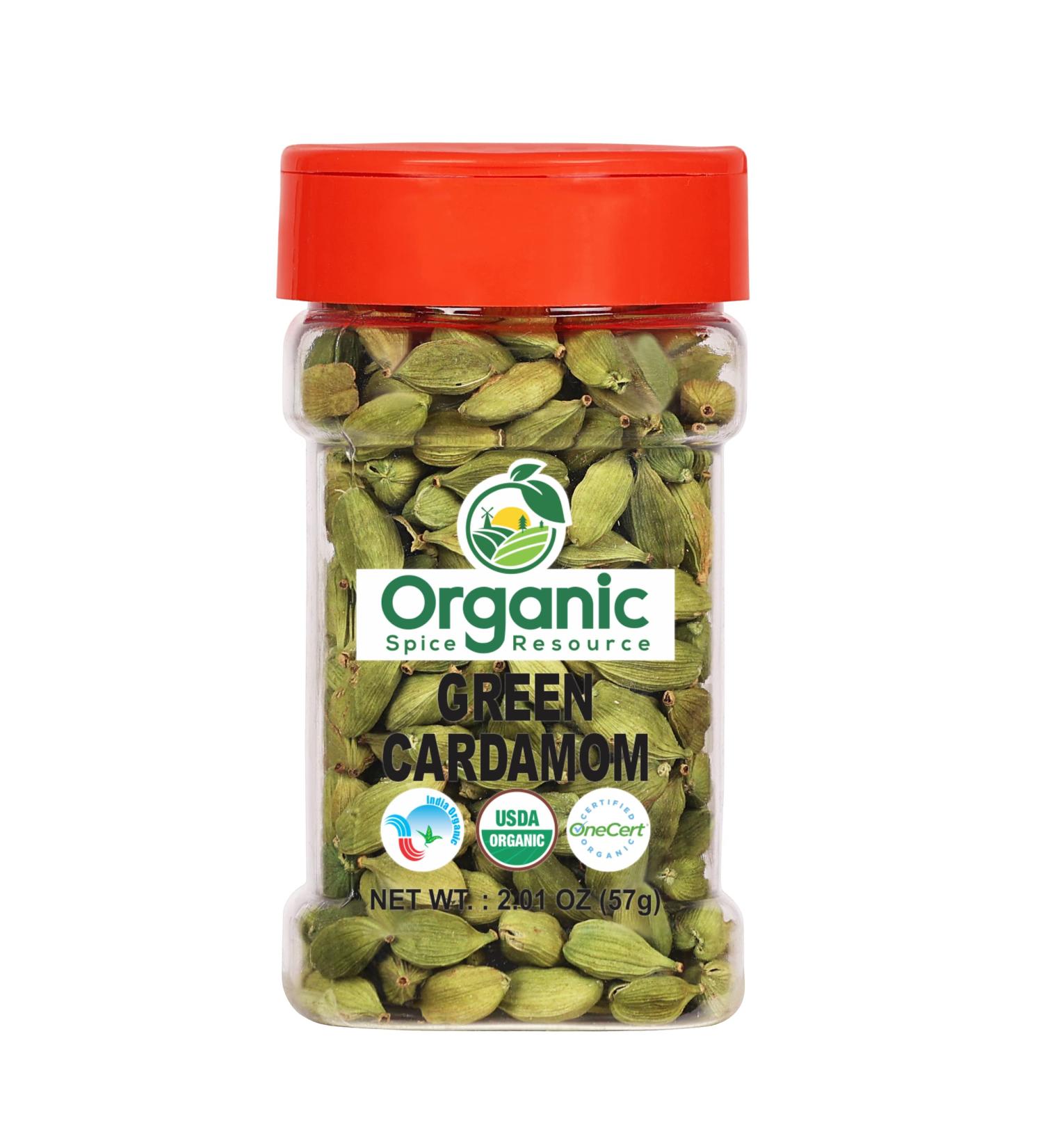 Organic Cardamom Pods 2.01 oz - 57g | Lab Tested for Purity | USDA Organic Approved | Raw from India - Buy Online on GoSupps.com