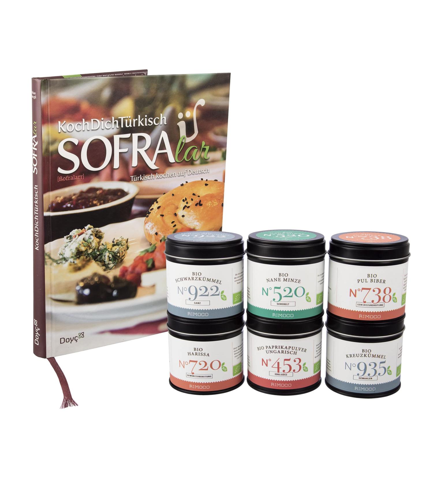 Rimoco 'Sofra Lar' Gift Set - Authentic Turkish Cookbook & Gourmet Spice Collection | International Shipping - Buy Online on GoSupps.com