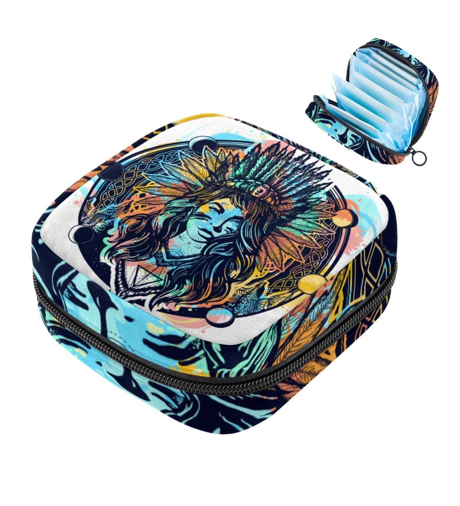 Portable Women's Binding-Up Bags | Multicolored Menstrual Cup & Tampon Bags for Teenage Girls - Perfect for First Period! - Buy Online on GoSupps.com