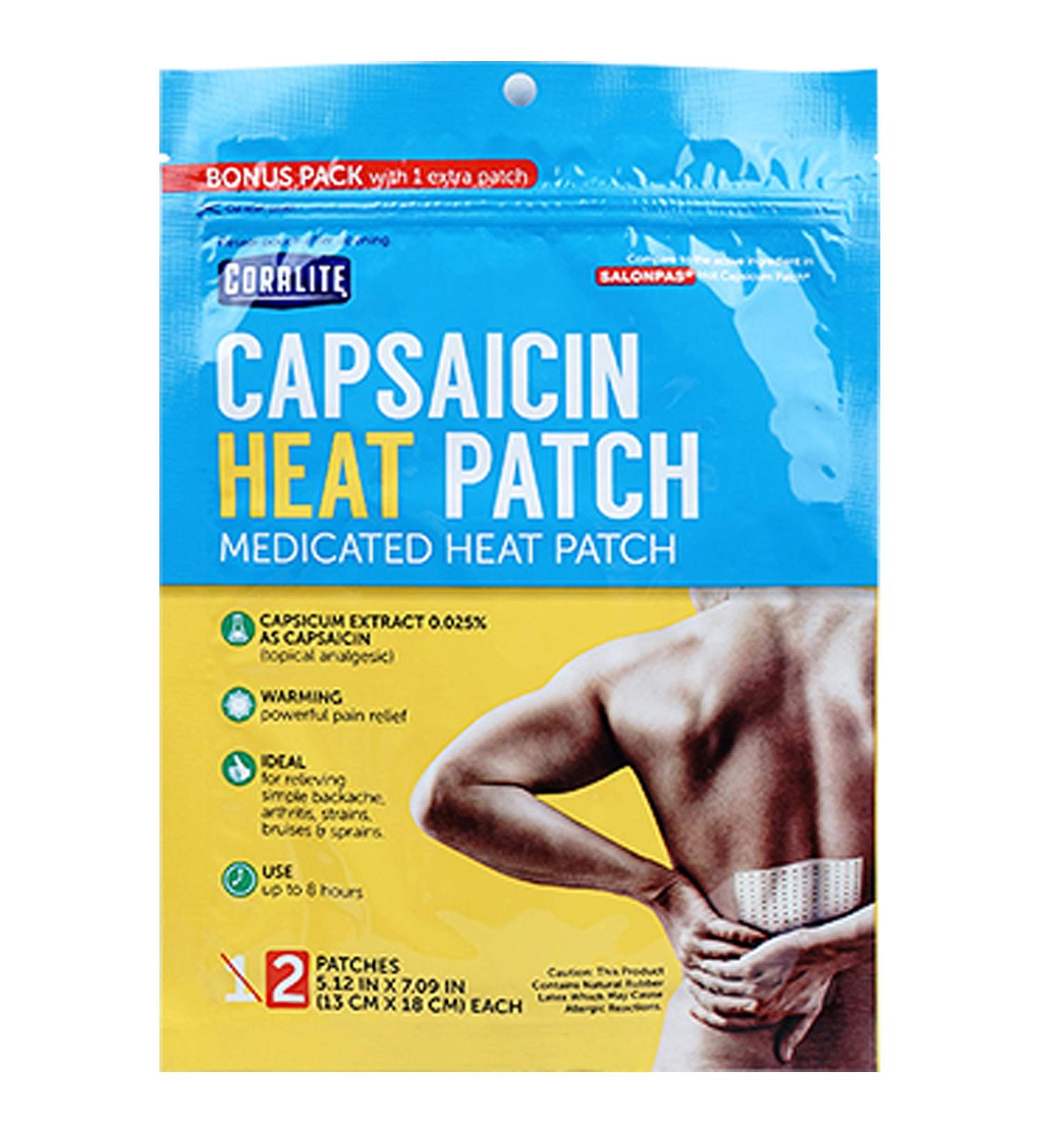Capsaicin Heat Patches for Back Arthritis Pain Relief - Buy Online on GoSupps.com