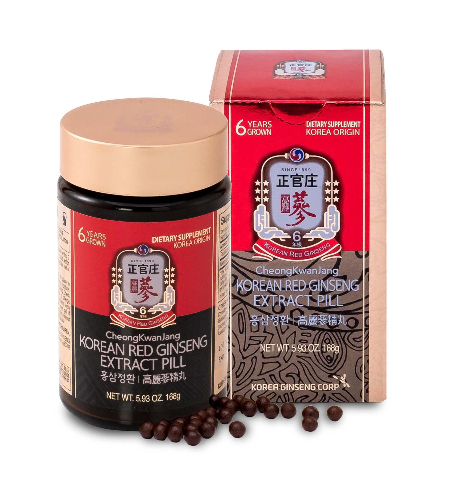 Korean Panax Red Ginseng Extract Pills - Natural Energy & Circulation Support - Buy Online on GoSupps.com