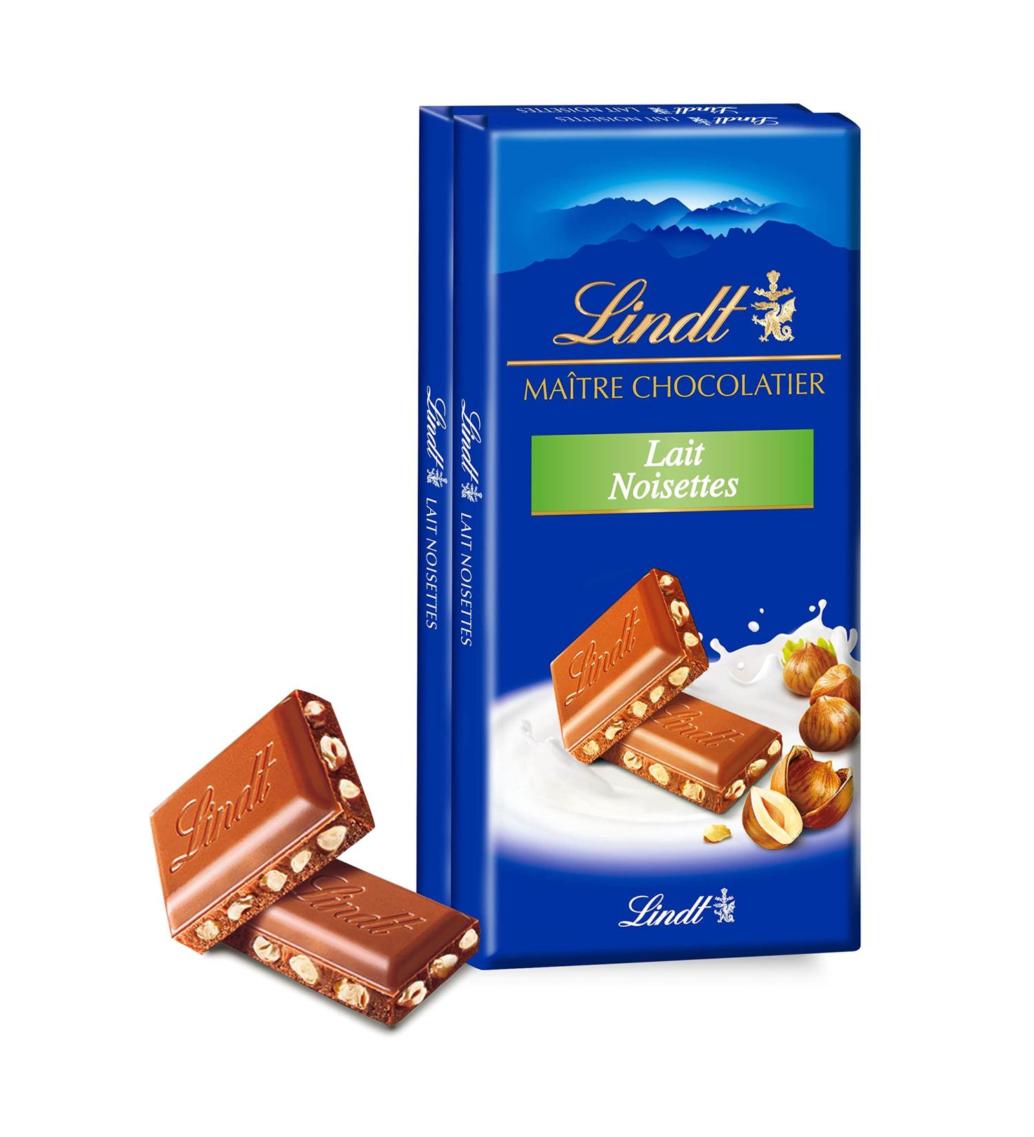 Lindt Tablet Milk Hazelnuts 2 x 110g - Buy Online on GoSupps.com