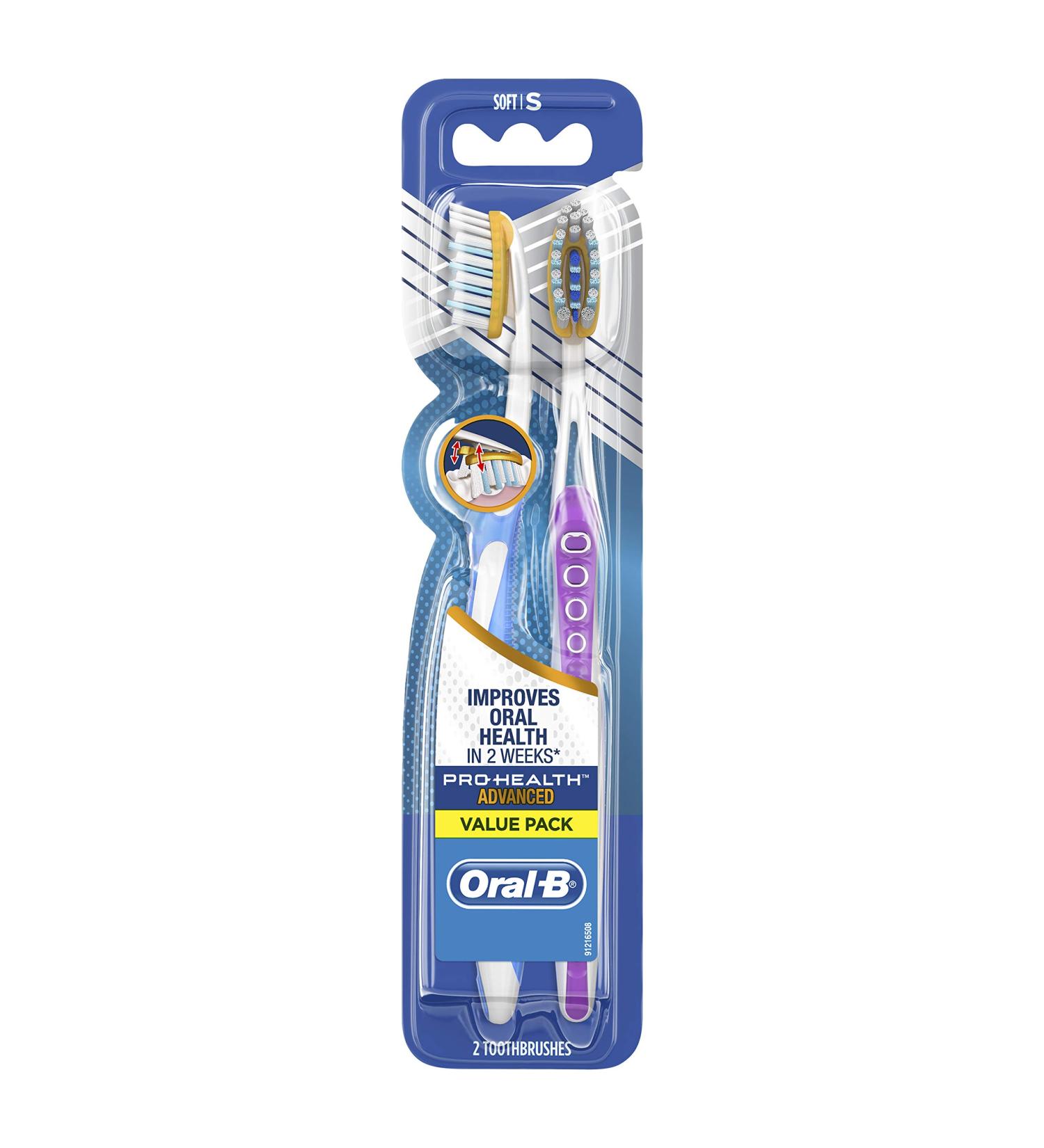 Oral-B Pro-Flex Toothbrush | Clinical Pro-Health | Soft Bristles | 2 Count - Buy Online on GoSupps.com