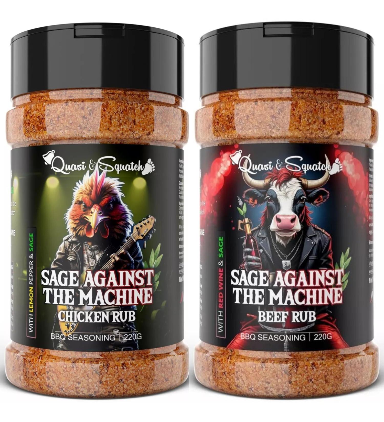  Quasi & Squatch Quasi & Squatch 2-pack of Sage Anti-Machine and Sage Anti-Machine (Beef Rub) and 2 large bottles for - Buy Online on GoSupps.com