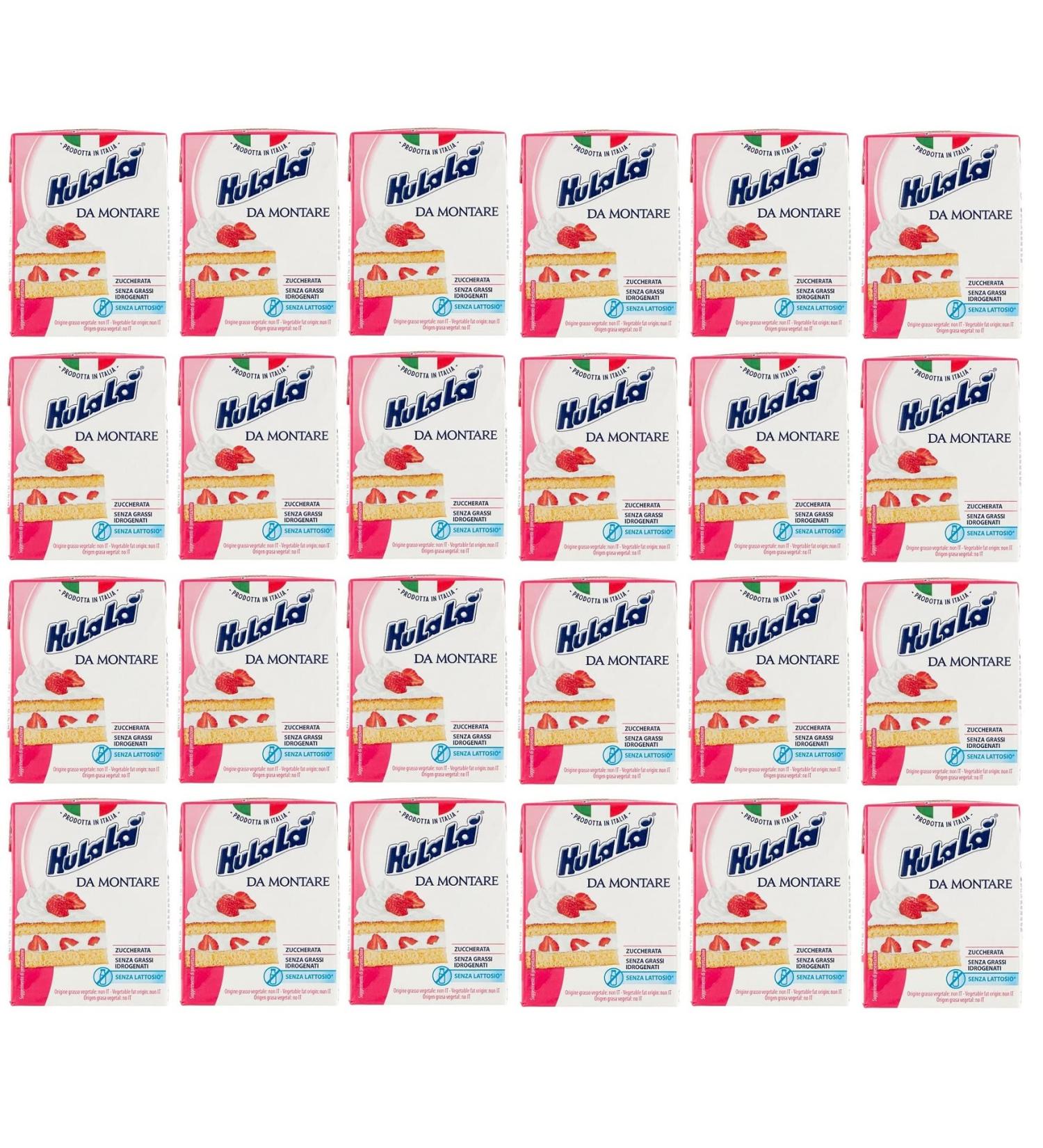 Buy 24x Hulalal Sweetened Panna da Montare Lactose-Free Vegan-Friendly Italian Confectionery Cream (200ml) - Buy Online on GoSupps.com
