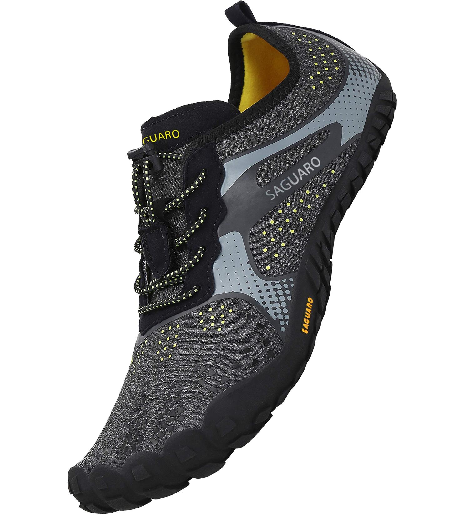 SAGUARO Barefoot Trail Running Shoes for Men & Women - Breathable Non-Slip Fitness Shoes - Black Size 40 EU - Buy Online on GoSupps.com