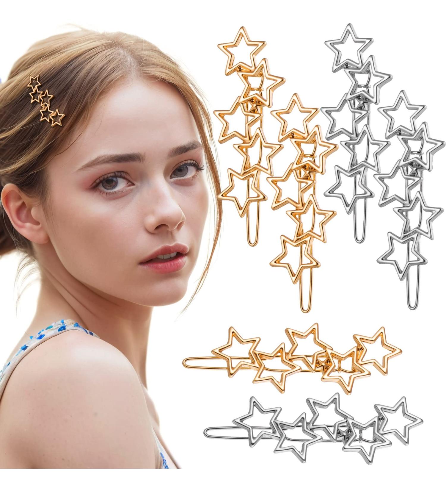 HINZIC 6PCS Stars Barrette: Vintage Cluster Star Hair Clips for Women and Girls - Buy Online on GoSupps.com