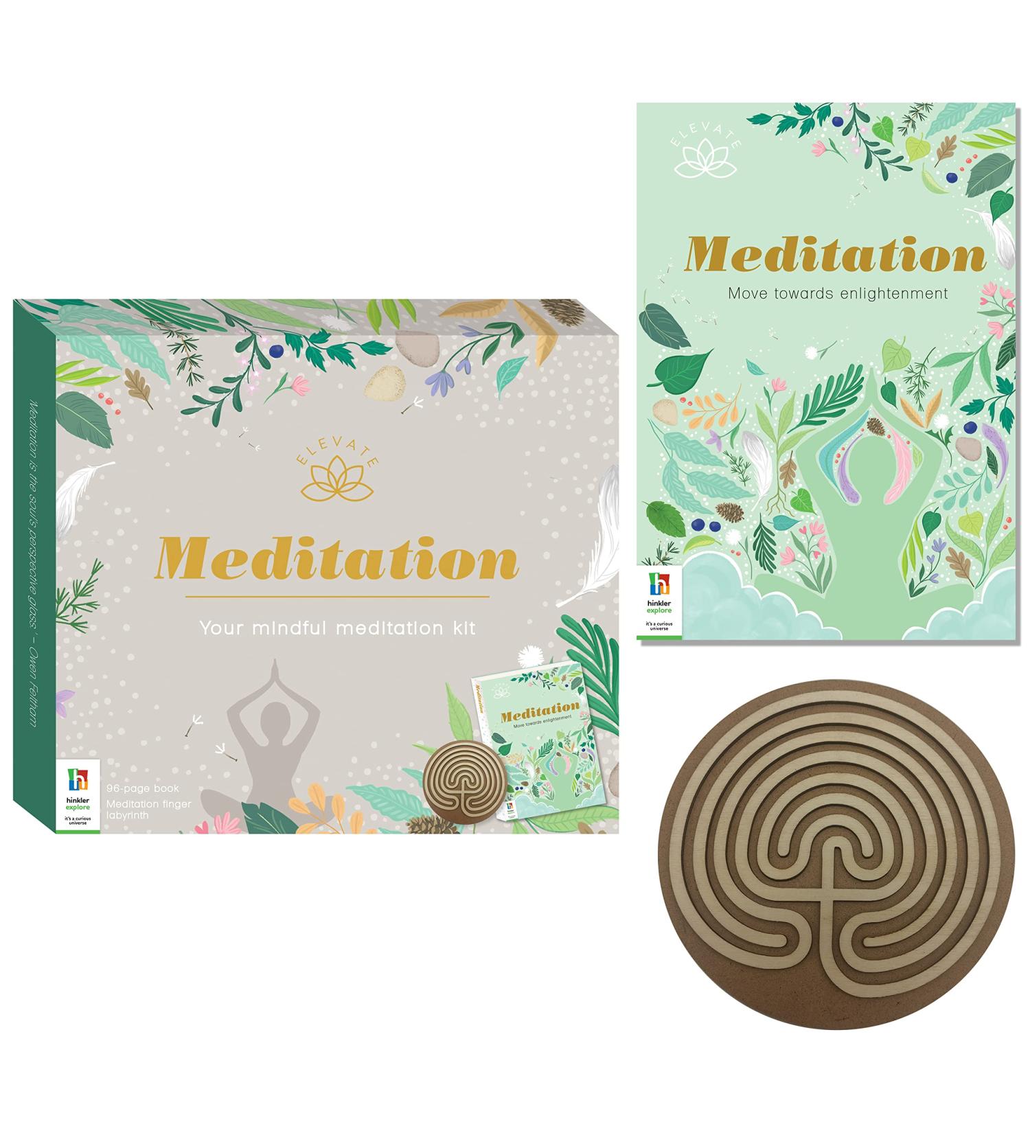 Elevate Meditation Kit: Mindfulness Tools for Adults | Mental Health Essentials | Meditation Aid & Finger Labyrinth for Stress Relief - Buy Online on GoSupps.com
