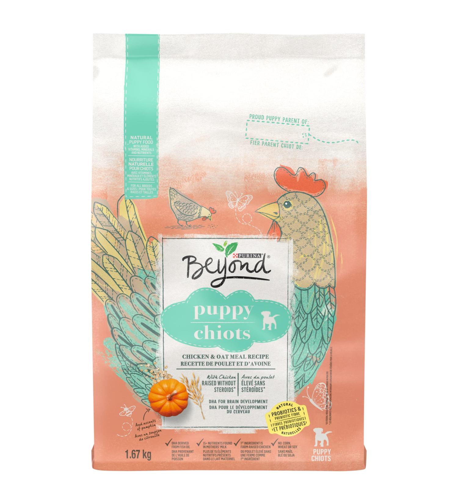Beyond Natural Dry Puppy Food Chicken & Oat Meal - 1.67 kg Bag 1.67 kg (Pack of 1) - Buy Online on GoSupps.com