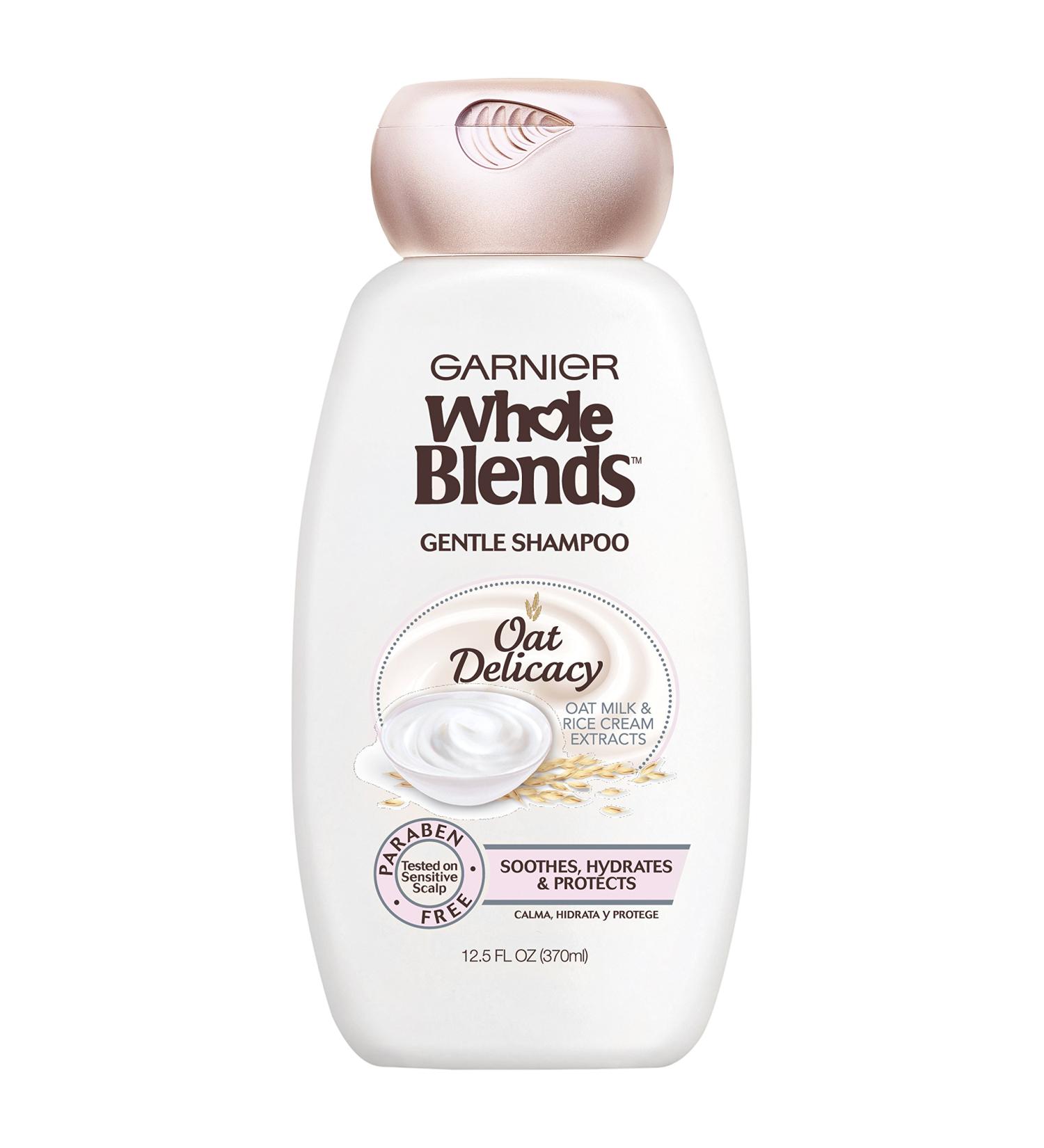 Garnier Whole Blends Oat Delicacy Gentle Shampoo - Nourishing & Soothing 12.5 fl oz (370 ml) - Buy Online on GoSupps.com
