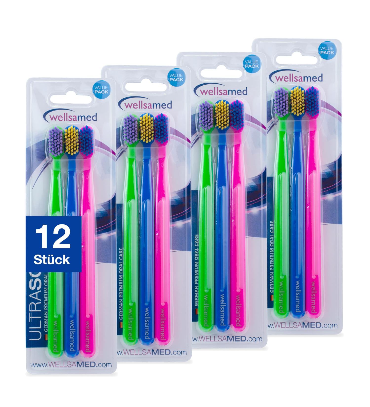 Buy Wellsamed Ultrasoft Manual Toothbrush for Sensitive Teeth - 24 Pack | International Shipping Available - Buy Online on GoSupps.com