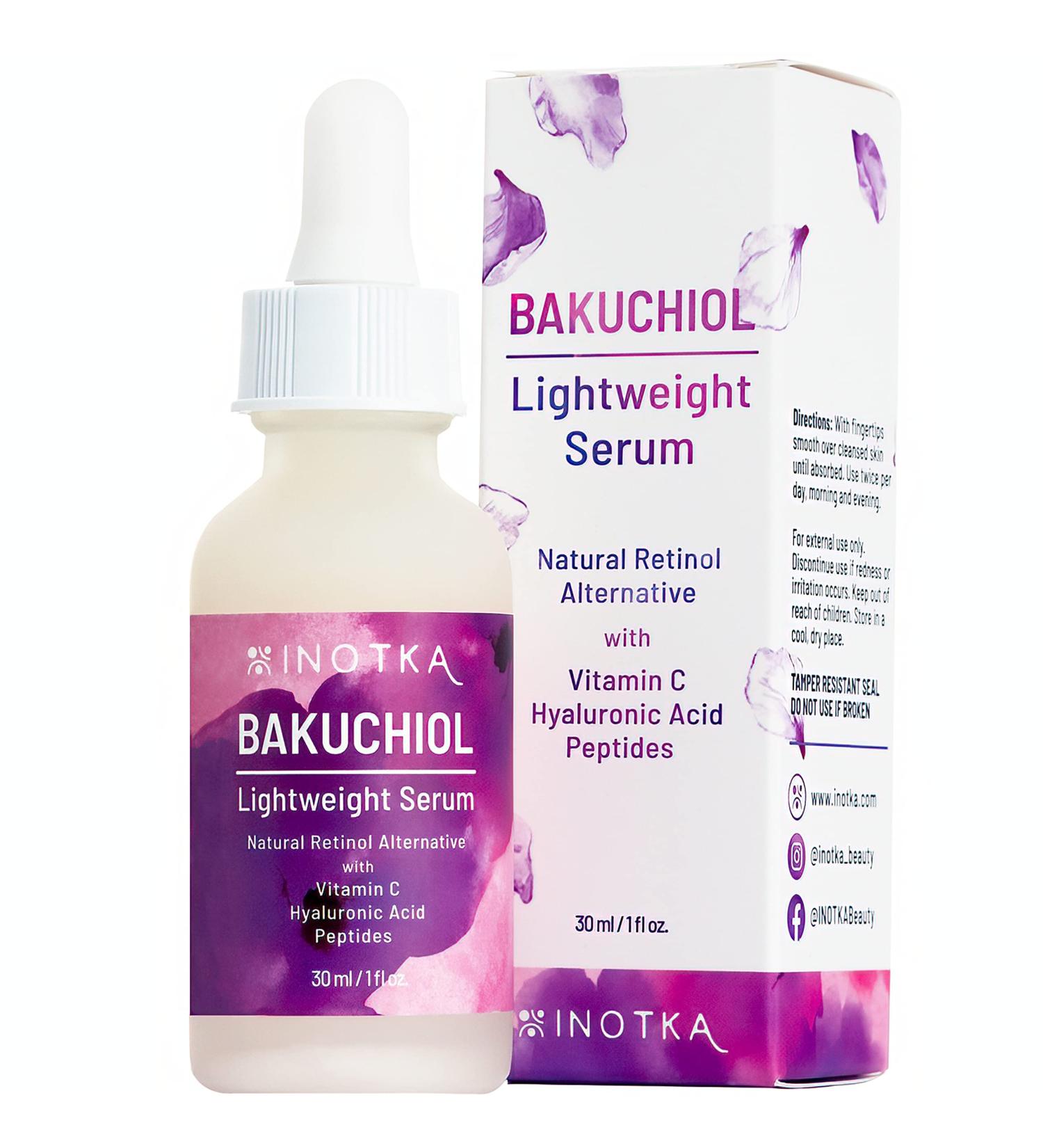 Bakuchiol Serum with Vitamin C, Hyaluronic Acid & Peptides - Anti-Aging & Hydrating Skincare for All Skin Types | Natural Retinol Alternative - Buy Online on GoSupps.com