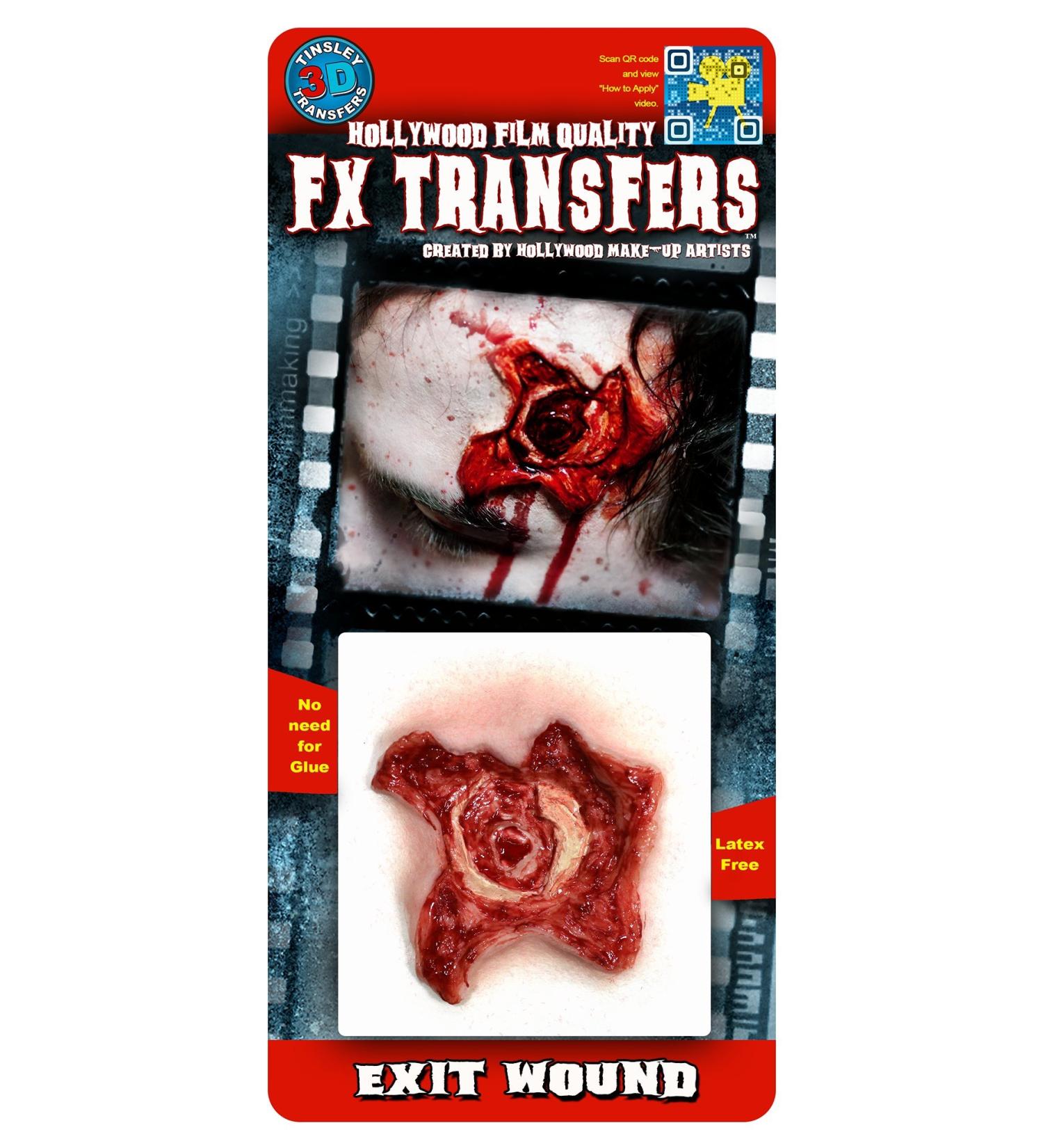 Tinsley Transfers Exit Wound One Size Flesh/Multi