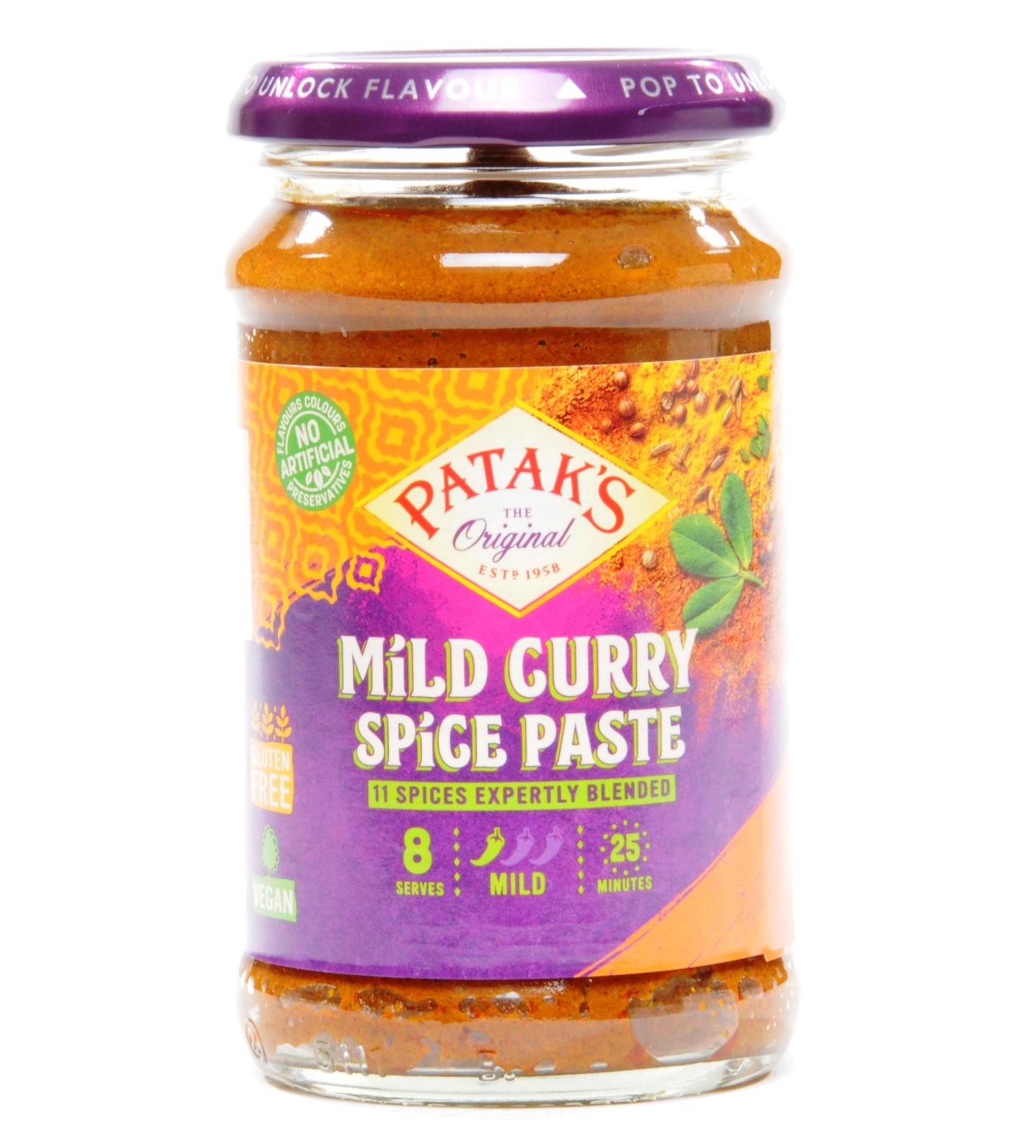 Pataks Indian sauces and pastes Mild Curry Spice Paste Pot 2 x 283g