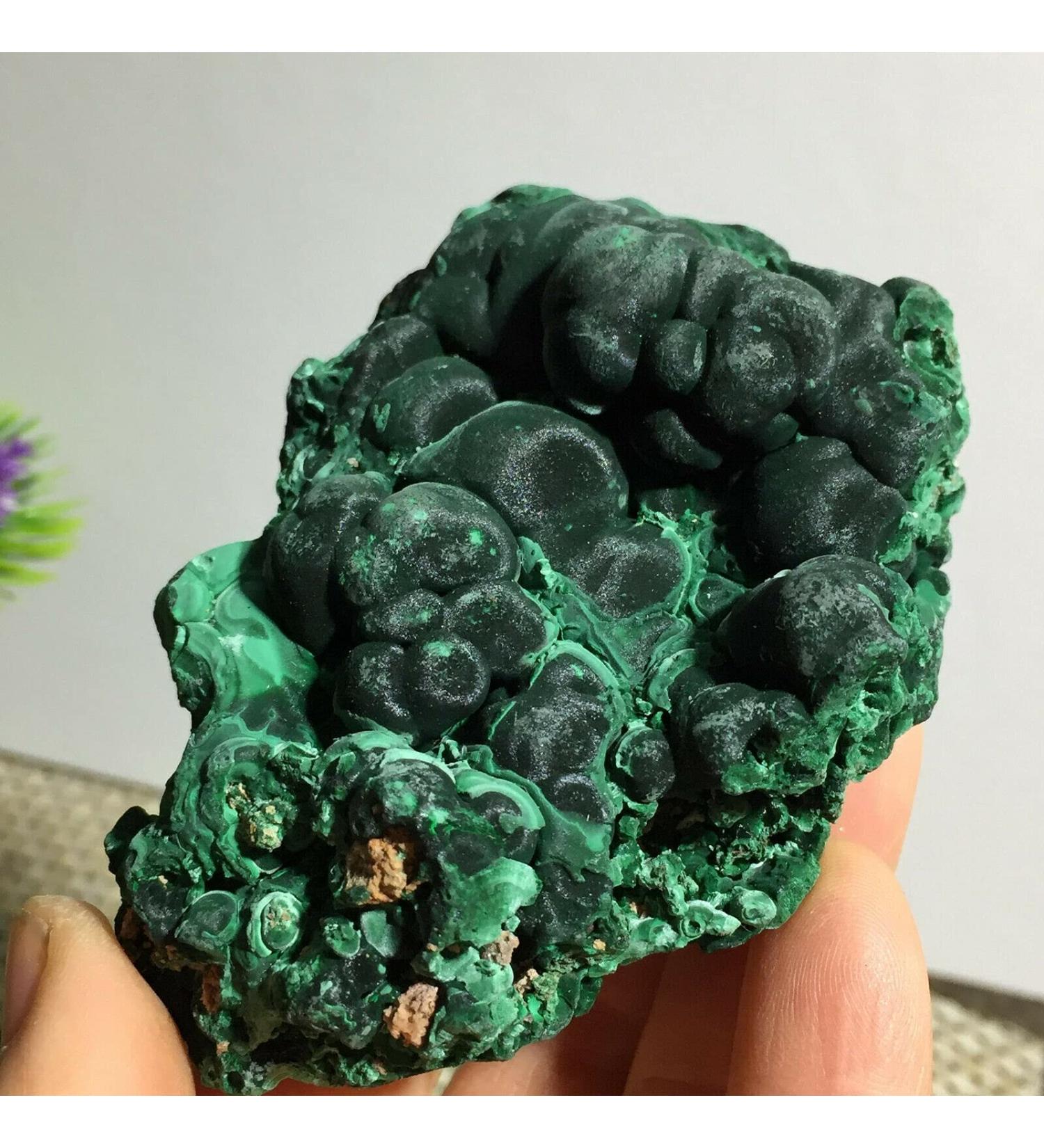 Beautiful Malachite raw Stone Natural Crystal Decoration Home Goods JITZEGMD (Size : 240-250g) - Buy Online on GoSupps.com
