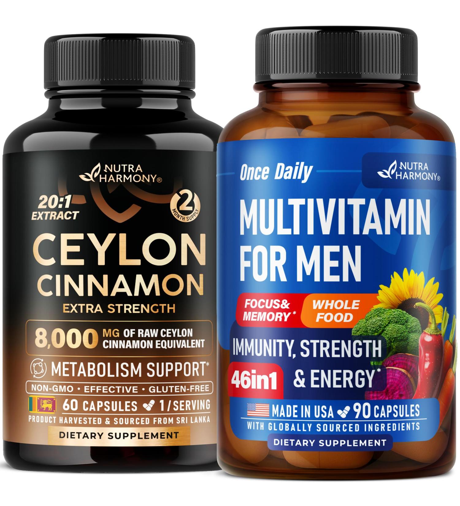 NUTRAHARMONY Ceylon Cinnamon & Multivitamins for Men Capsules