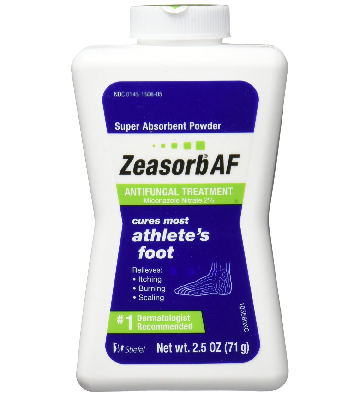 Zeasorb Antifungal Powder for Athletes Foot - 2.5 Oz (3 Pack) - Buy Online on GoSupps.com