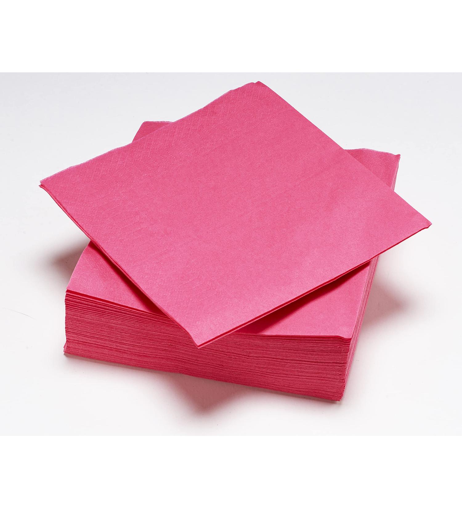 Buy Le Nappage 50 Fuchsia Cotton Wool Napkins - 2-Ply FSC Certified 33x33 cm - Eco-Friendly Tableware for International Shipping - Buy Online on GoSupps.com
