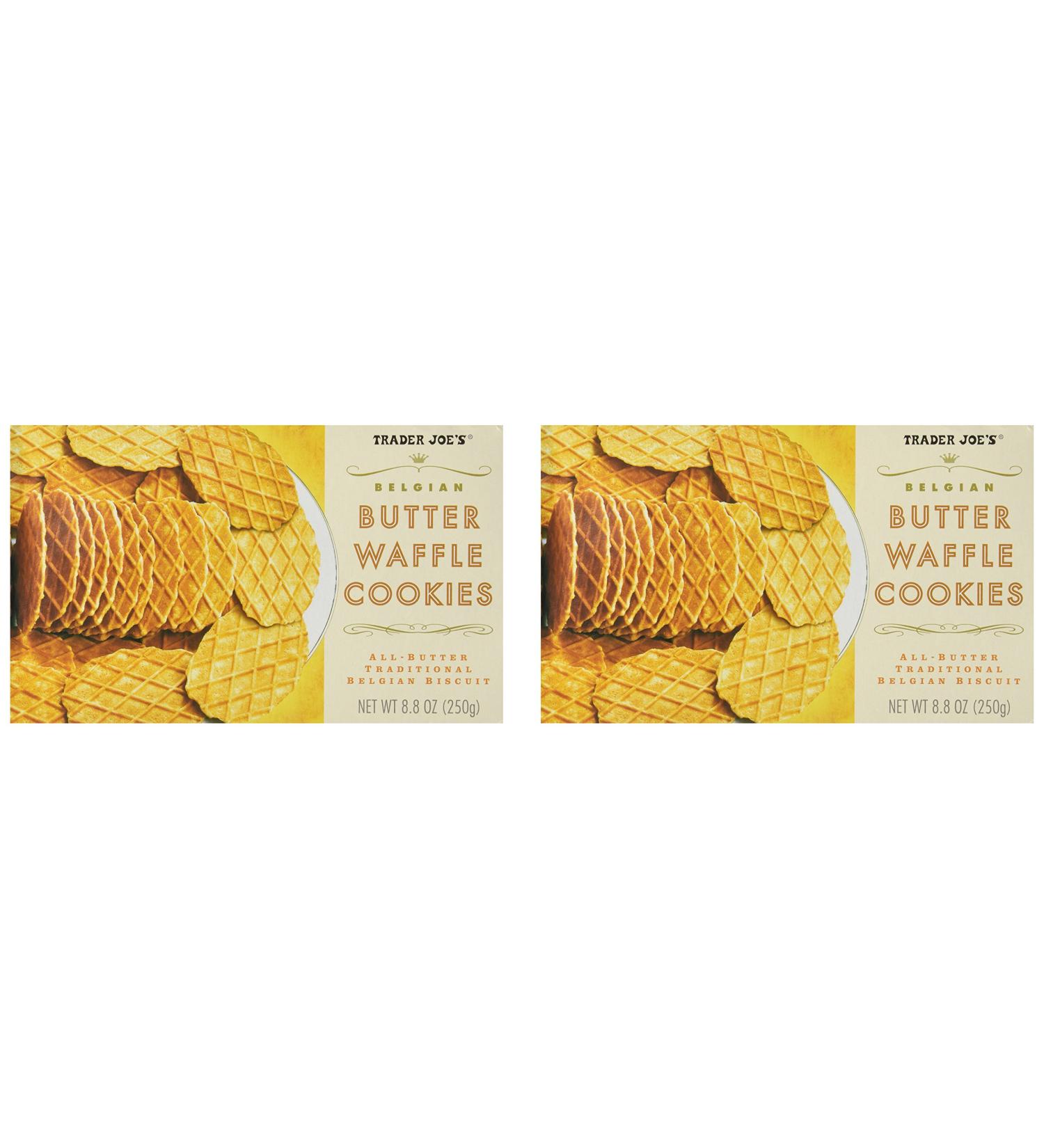 Trader Joe's Belgian Butter Waffle Cookies - 2 Pack, 1.1 Pound Each - Buy Online on GoSupps.com