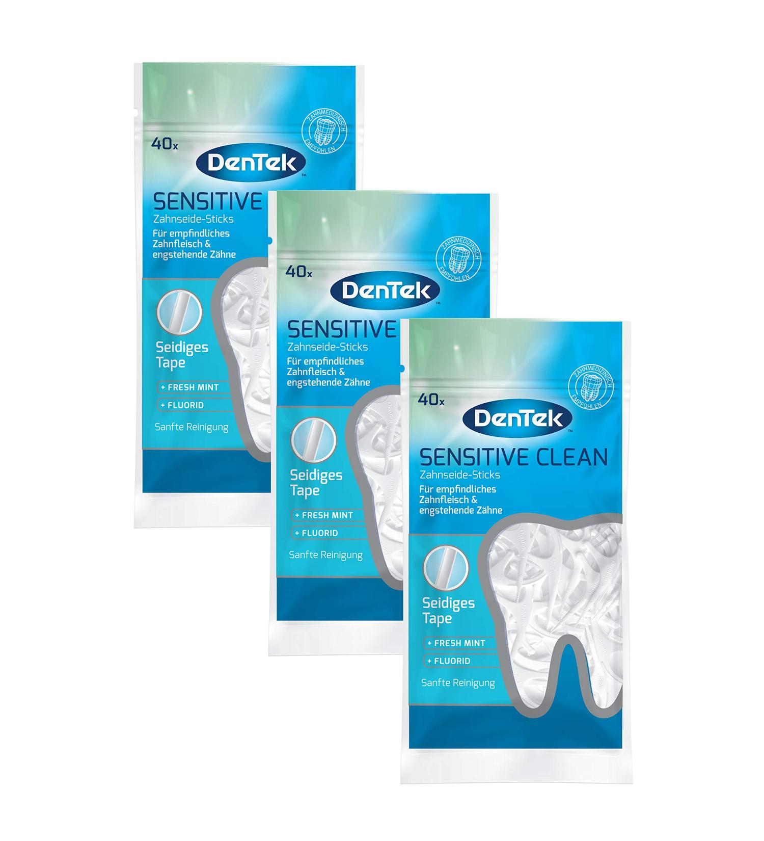 Buy Dentek Complete Clean Dental Floss Sticks - 3 Packs of 40 | International Shipping Available - Buy Online on GoSupps.com