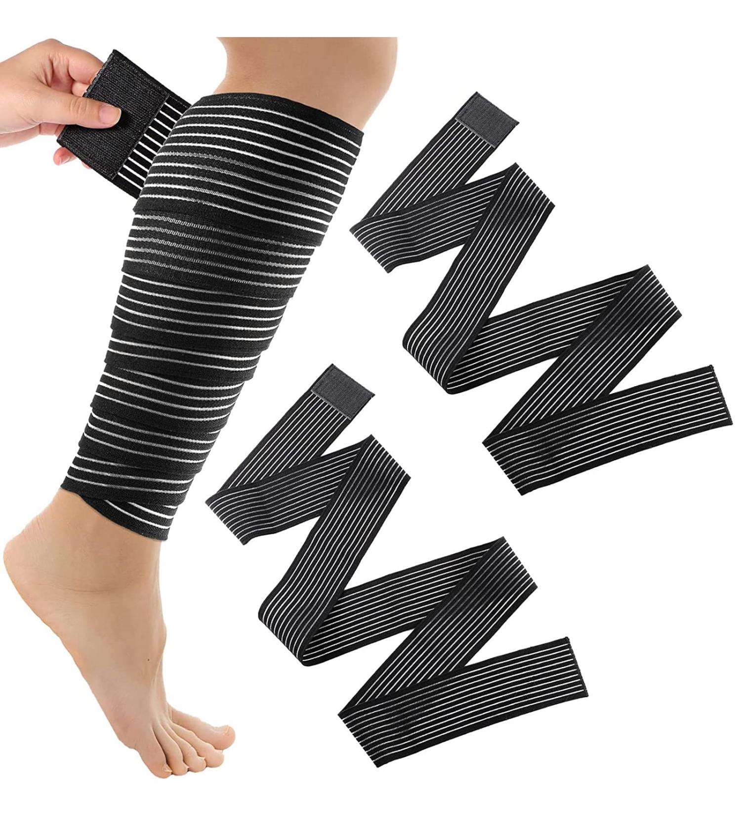 2-Pack Knee Support Bandage for Sports & Fitness | Compressed Knee Brace for Arm Elbow Calf Hand Ankle Wrist - 180cm (70 inch) - Buy Online on GoSupps.com