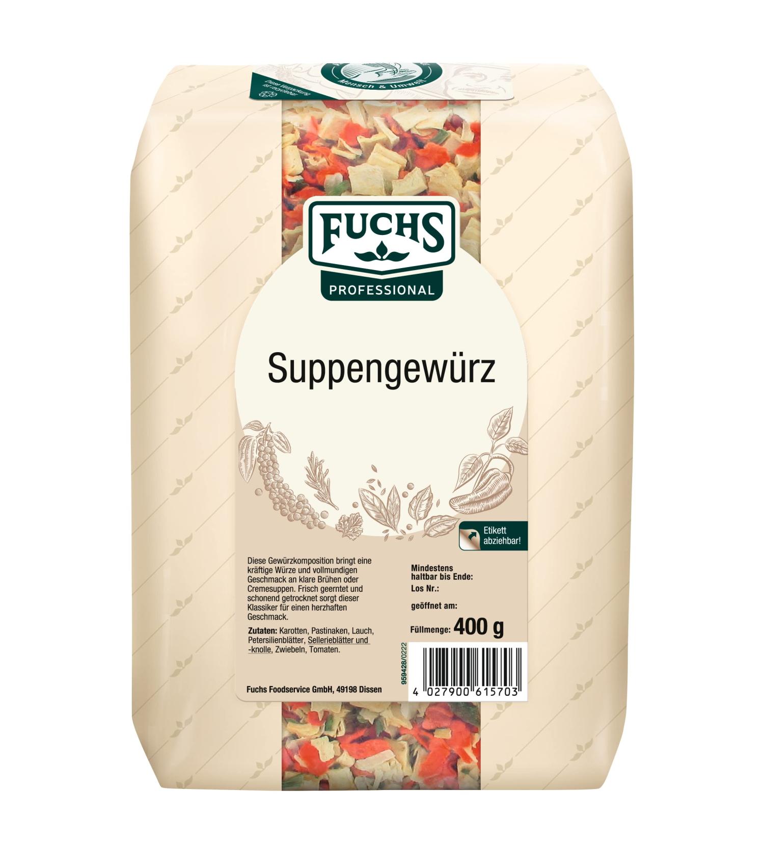 Fuchs Soup Seasoning (400g) - Authentic Flavor for Delicious Soups | International Shipping Available - Buy Online on GoSupps.com