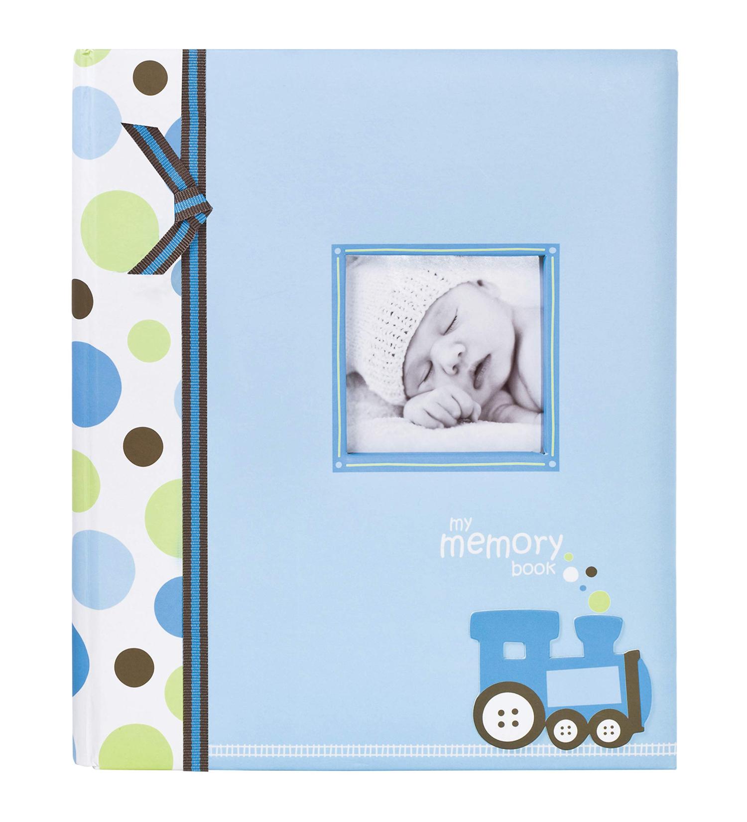 Lil Peach Train Baby Five Year Memory Book - Capture and Cherish Your Baby's First Years in Blue - Buy Online on GoSupps.com
