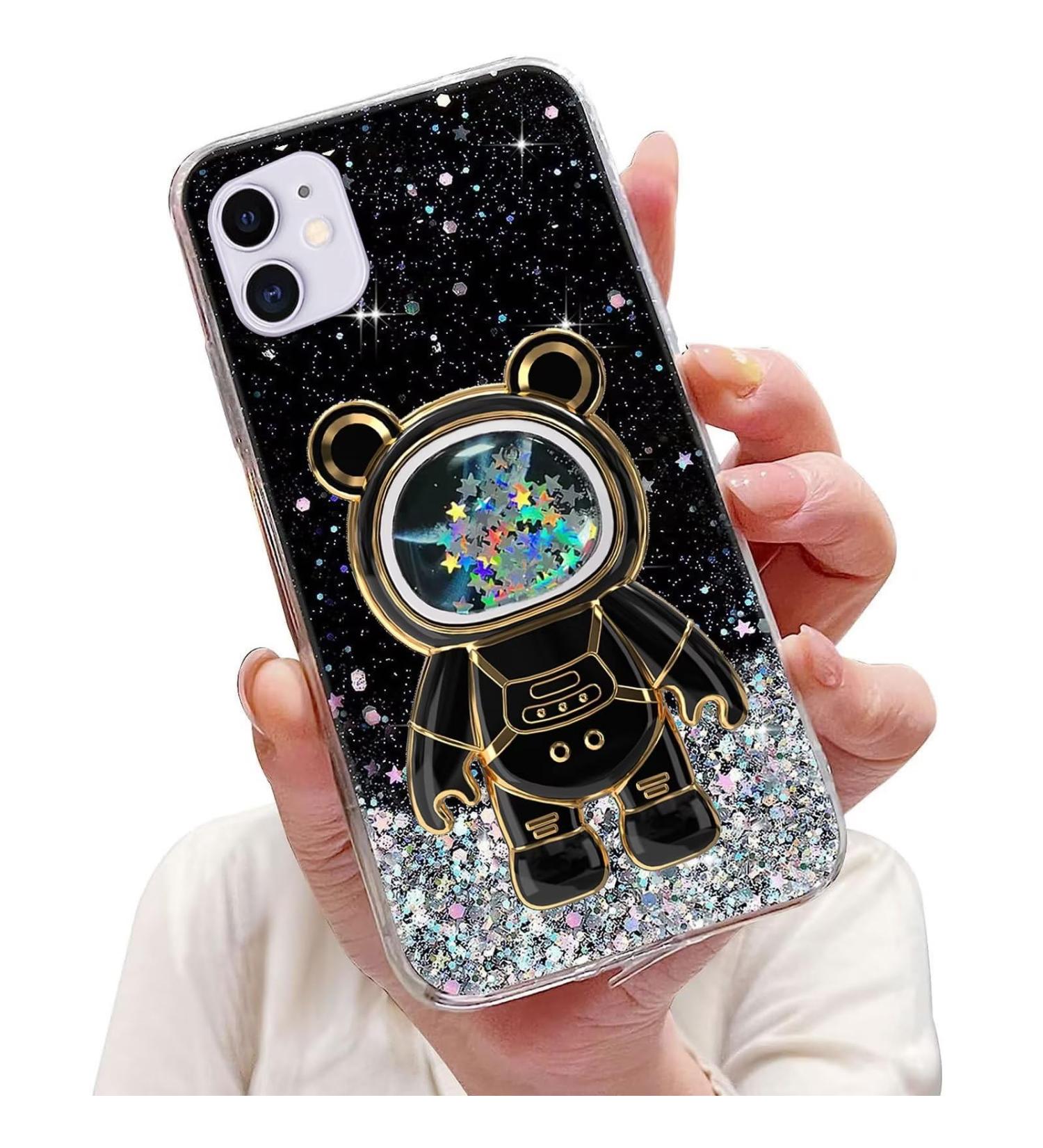 Tivenfezk Nadoli iPhone 11 Astronaut Glitter Stand Case | Soft Silicone Bling Shell | International Shipping - Buy Online on GoSupps.com