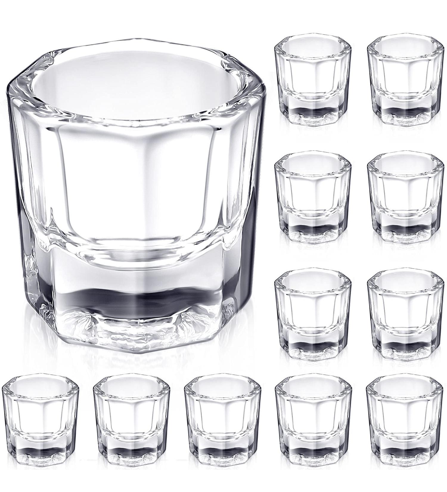 12 Pieces Nail Dappen Dishes - Acrylic Monomer Liquid Cups & Crystal Bowls for Nail Extension Supplies - International Shipping Available - Buy Online on GoSupps.com