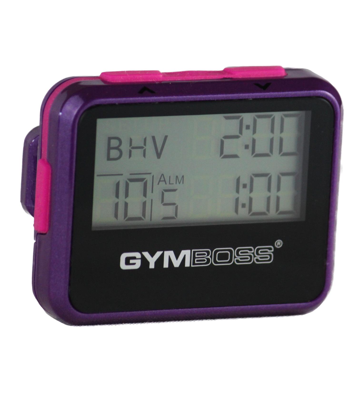 Gymboss Interval Timer and Stopwatch - Violet / Pink Metallic Gloss - Buy Online on GoSupps.com