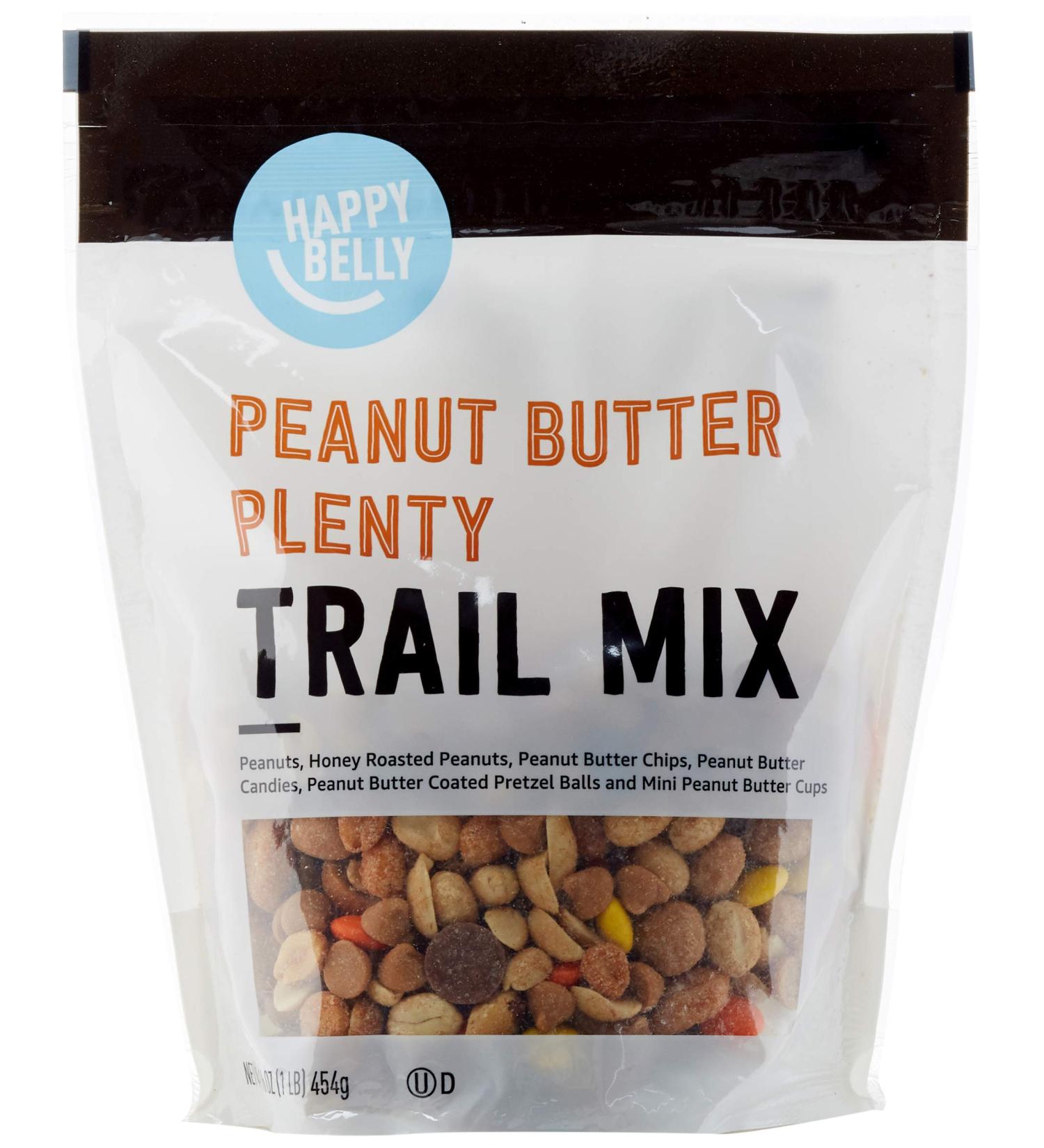 Amazon Brand - Happy Belly Peanut Butter Plenty Trail Mix  16 Ounce Peanut Butter Plenty Trail Mix 16 oz (Pack of 1) - Buy Online on GoSupps.com