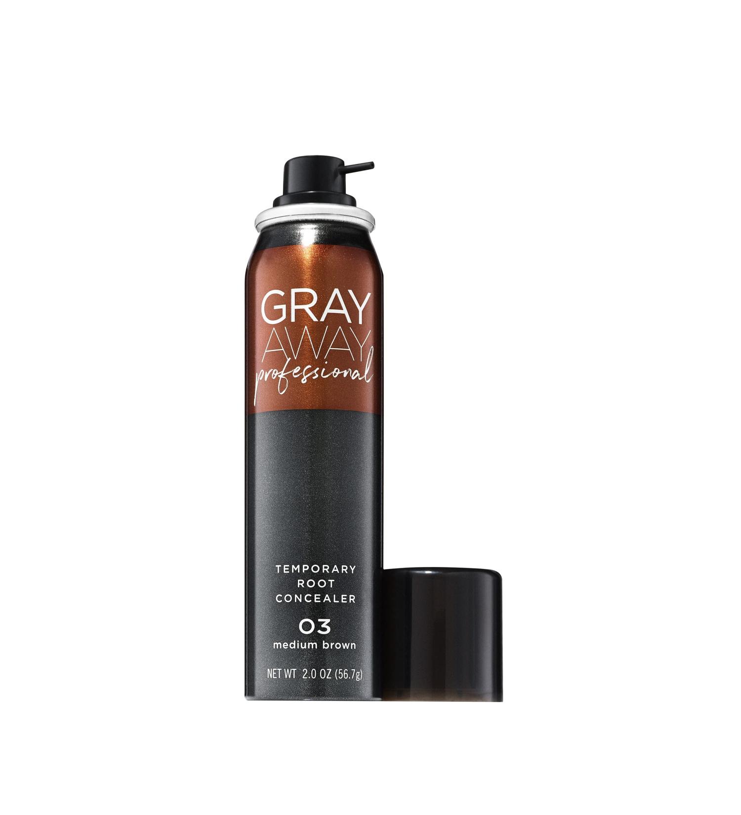 Professional Temporary Root Concealer Touchup Spray - Medium Brown 2 oz | Instant Hair Color Coverage for Roots | International Shipping Available - Buy Online on GoSupps.com