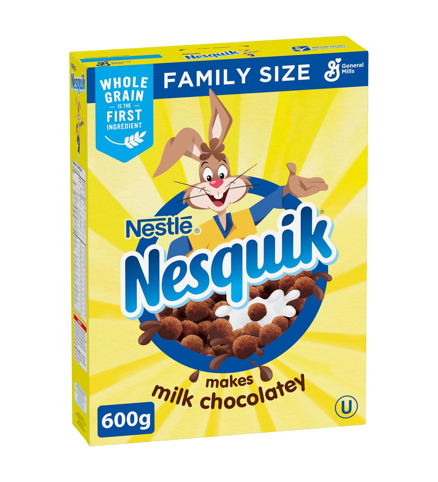 Nesquik Chocolate Cereal 600g | Imported from Canada | Delicious Breakfast Option - Buy Online on GoSupps.com