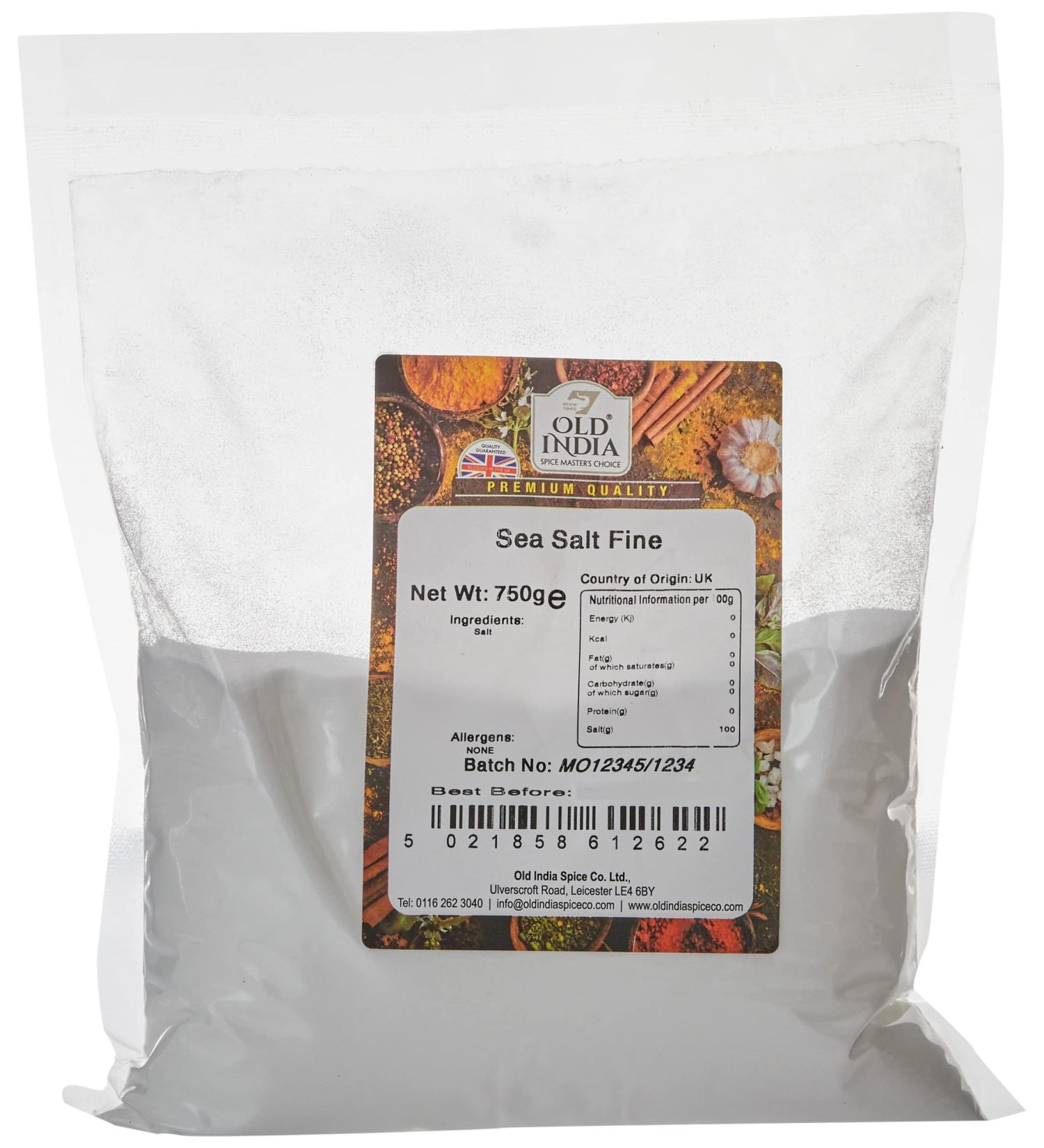 Old India Sea Salt Fine 750g - Premium Quality Natural Salt - 750g - Buy Online on GoSupps.com