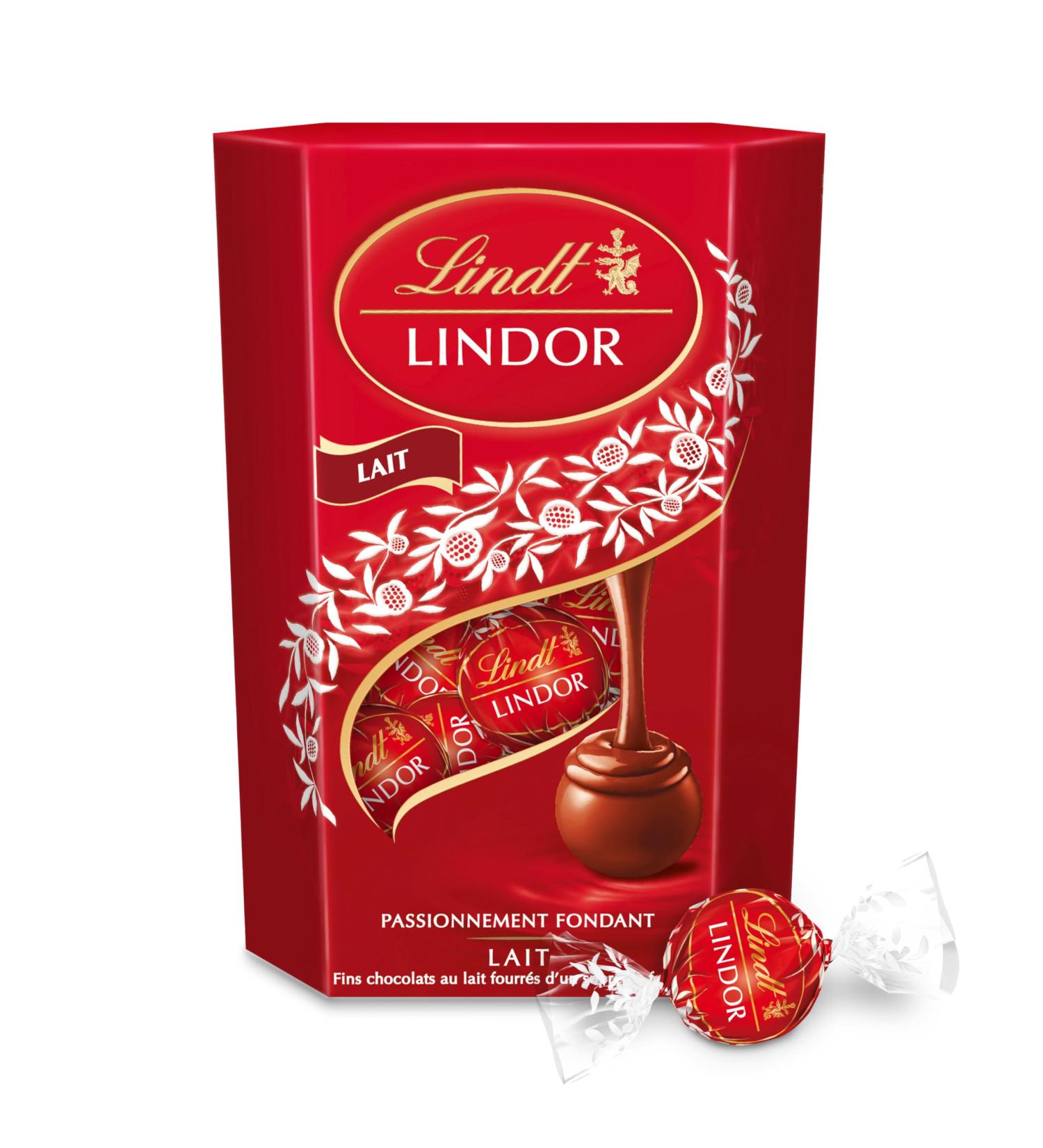 Lindt - Cornet LINDOR - Milk Chocolate - Soft Heart 200g - Buy Online on GoSupps.com